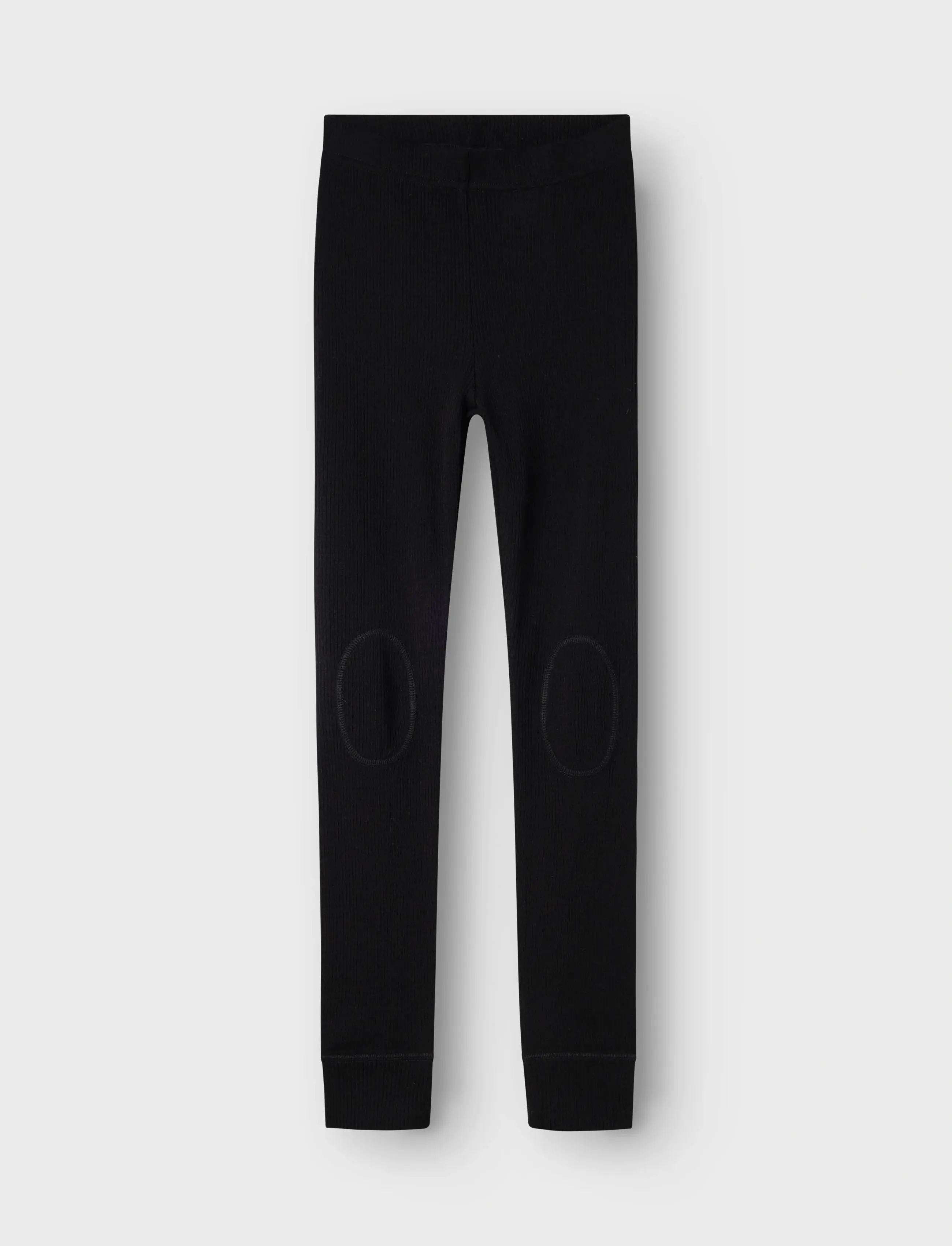 name it Nknwax Wool Rib Leggings, 122-128, Black, Underdele > Leggings, Børn