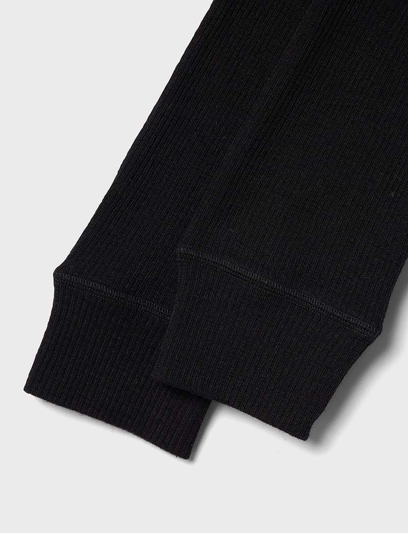 name it - NKNWAX WOOL RIB LEGGINGS - base layer bottoms - black - 3