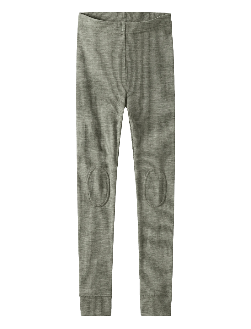 name it - NKNWAX WOOL RIB LEGGINGS - iekšējais slānis – apakšējais apģērbs - dried sage - 0