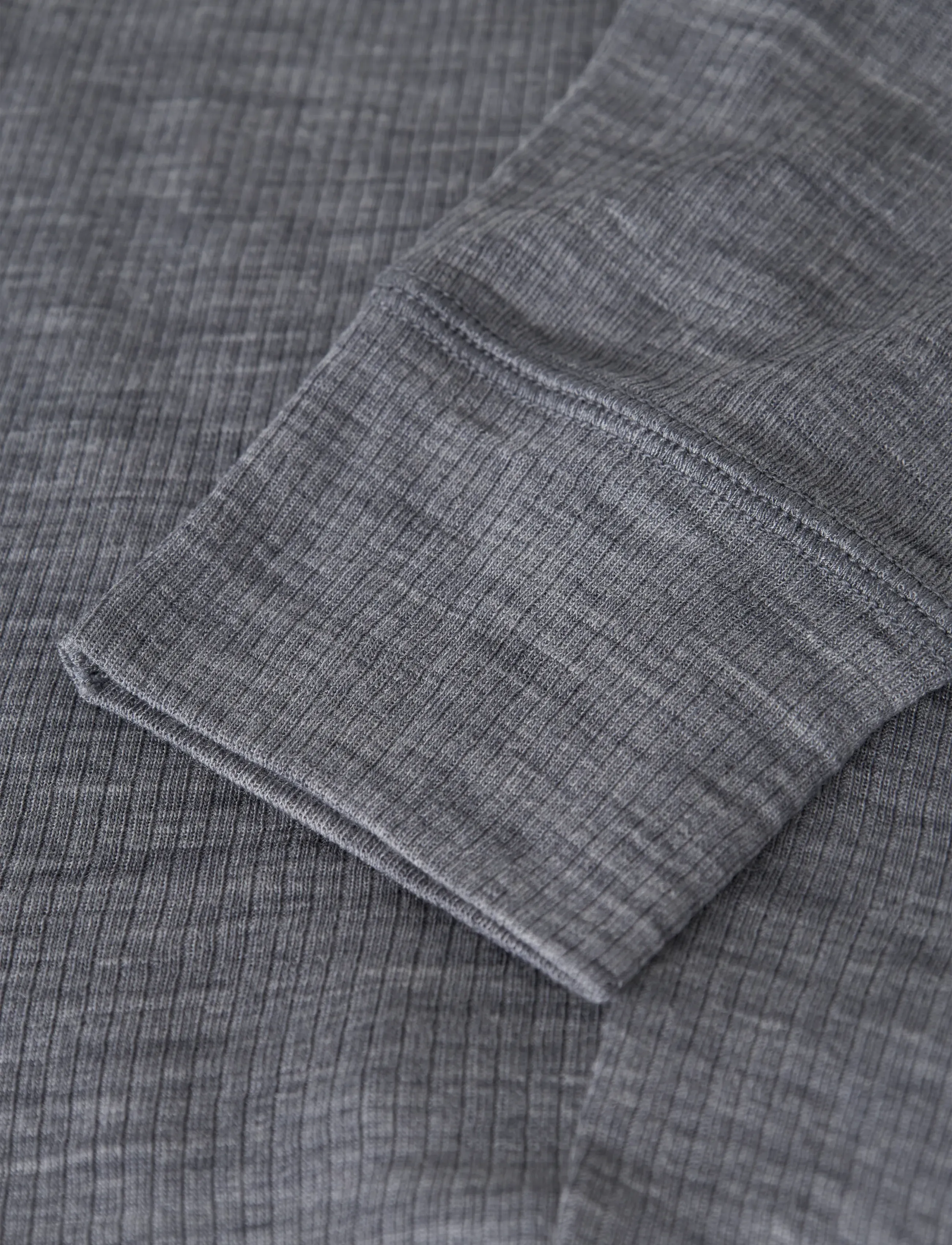 name it - NKNWAX WOOL RIB LEGGINGS - underställsbyxor - folkstone gray - 2