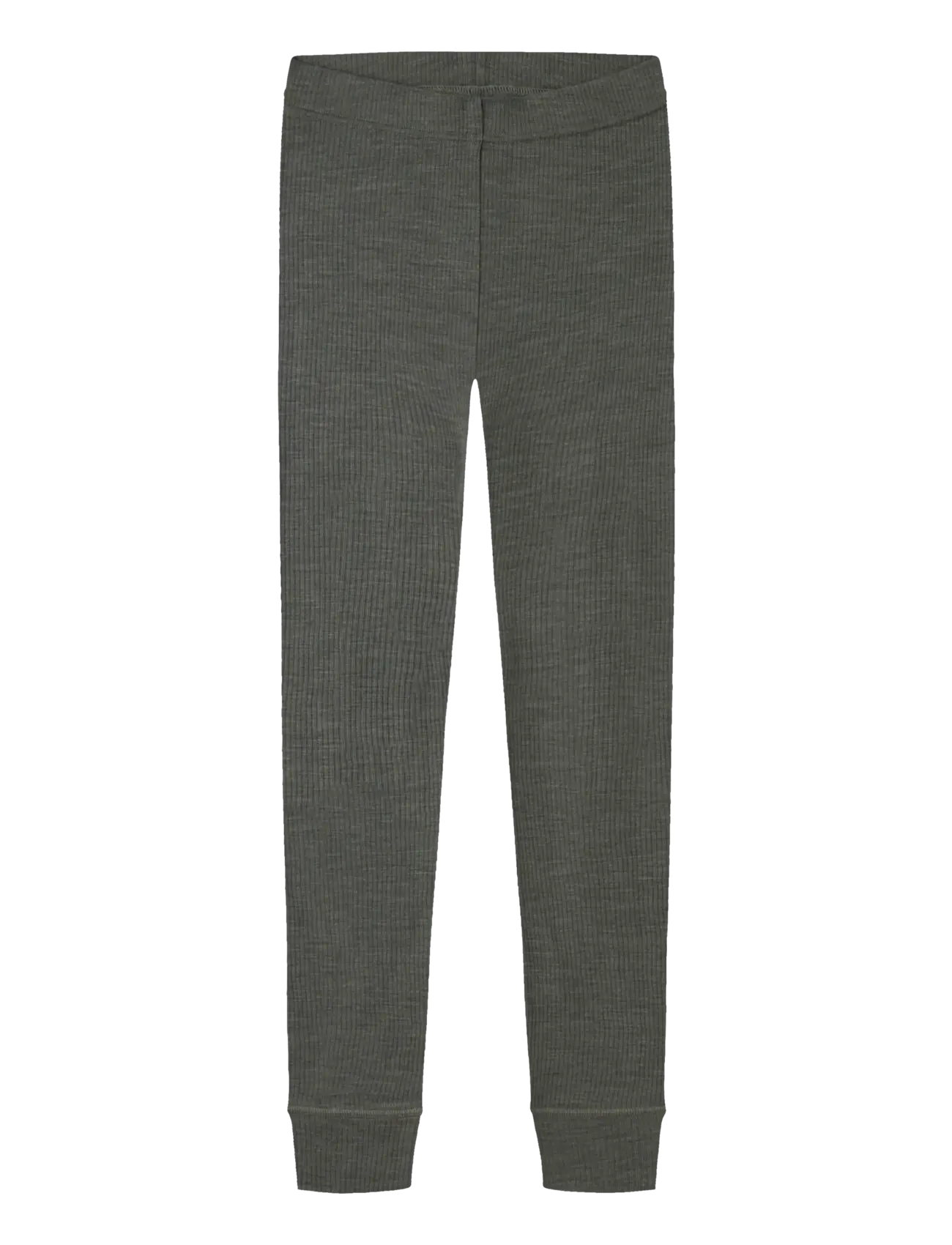 NAME IT Nknwax Wolle Rib Leggings Khaki - 116 - Kinder
