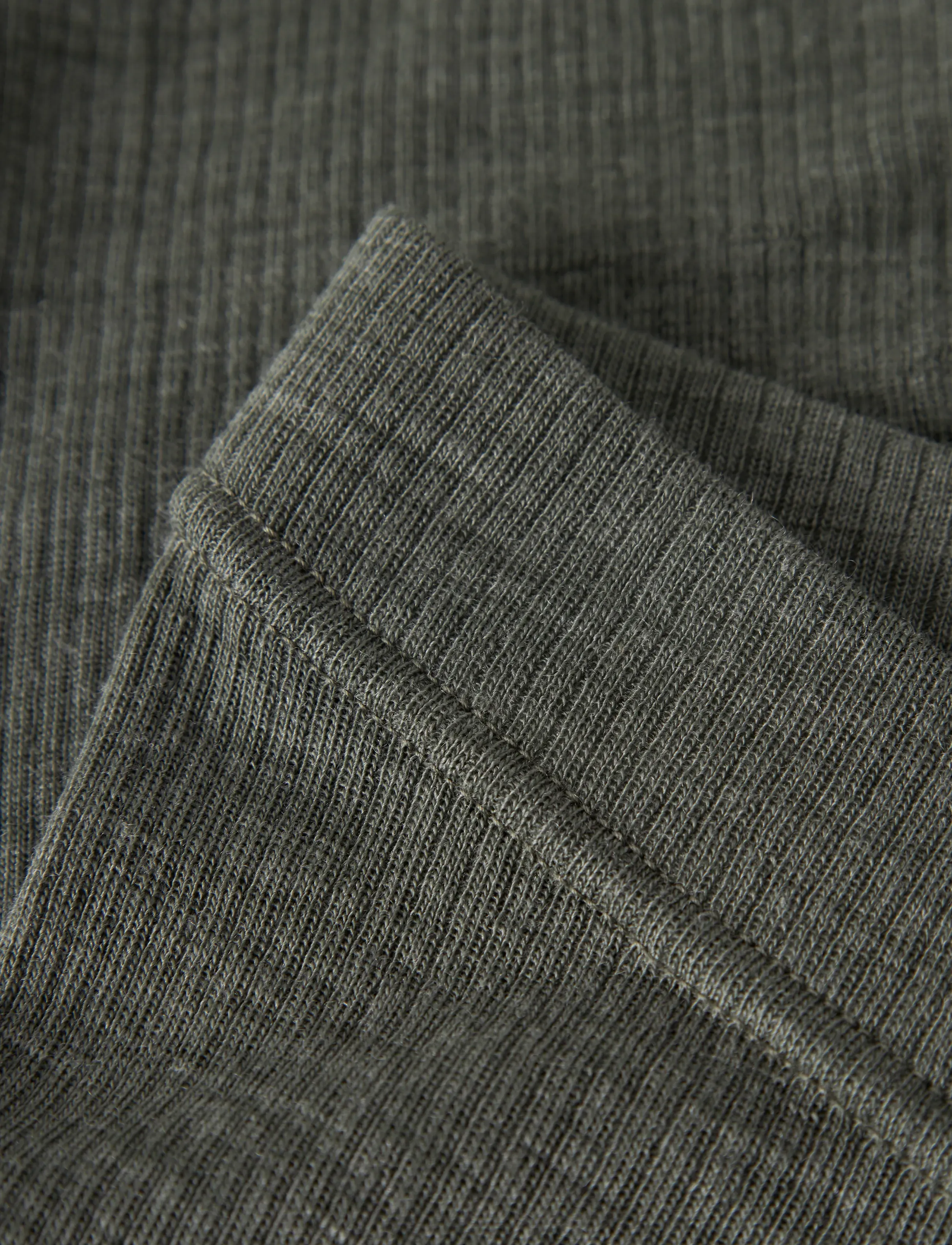 name it - NKNWAX WOOL RIB LEGGINGS - underställsbyxor - mulled basil - 1