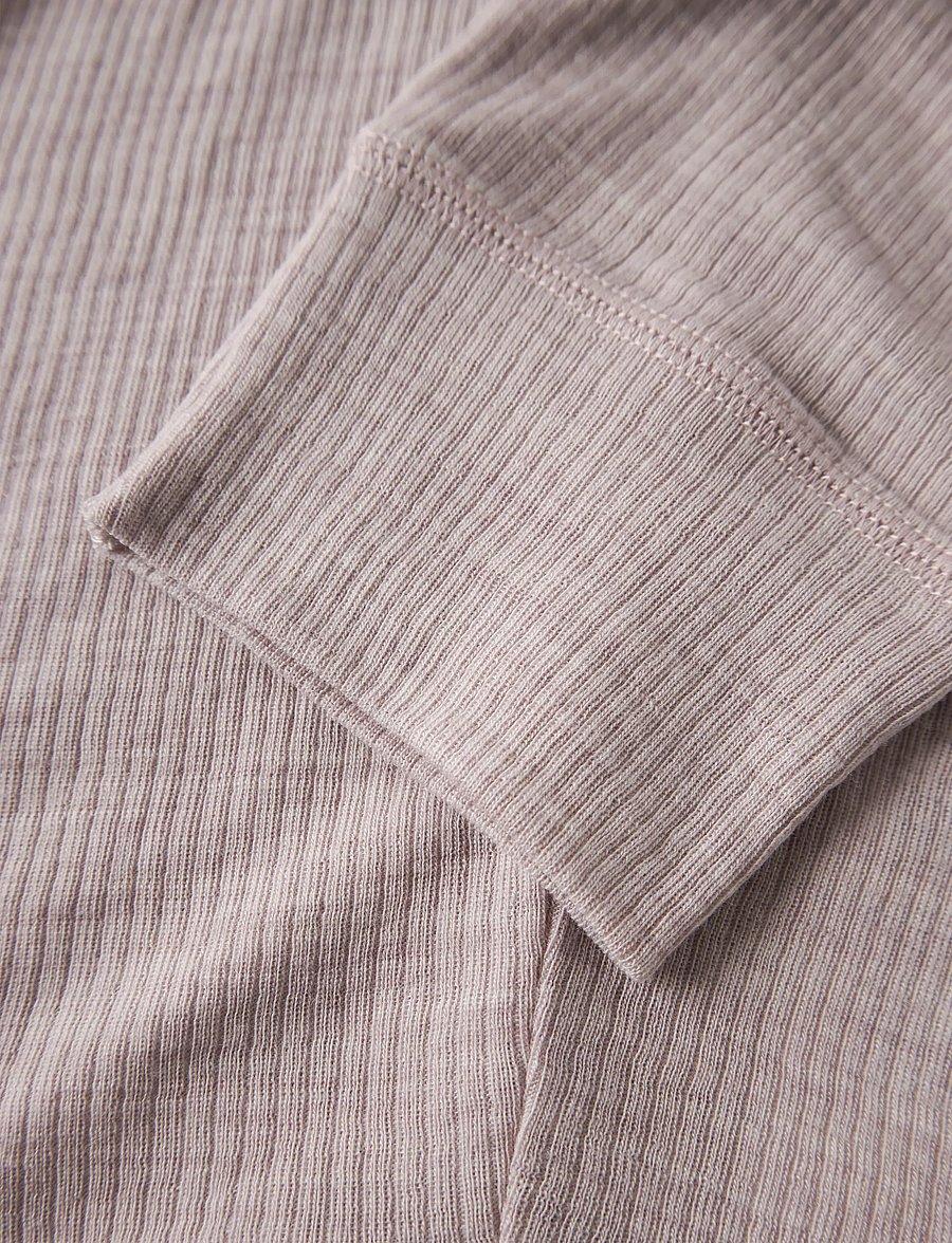 name it - NKNWAX WOOL RIB LEGGINGS - funkionsunterwäsche - hosen - violet ice - 4