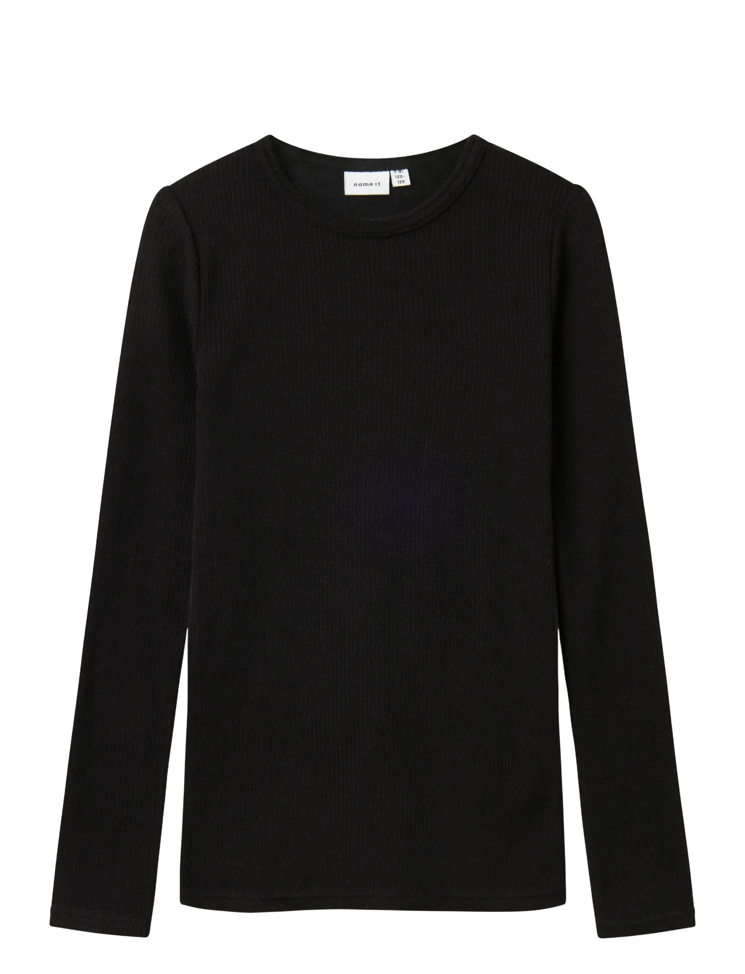 name it NKNWAX WOOL RIB LS TOP - Shop by size - BLACK / black
