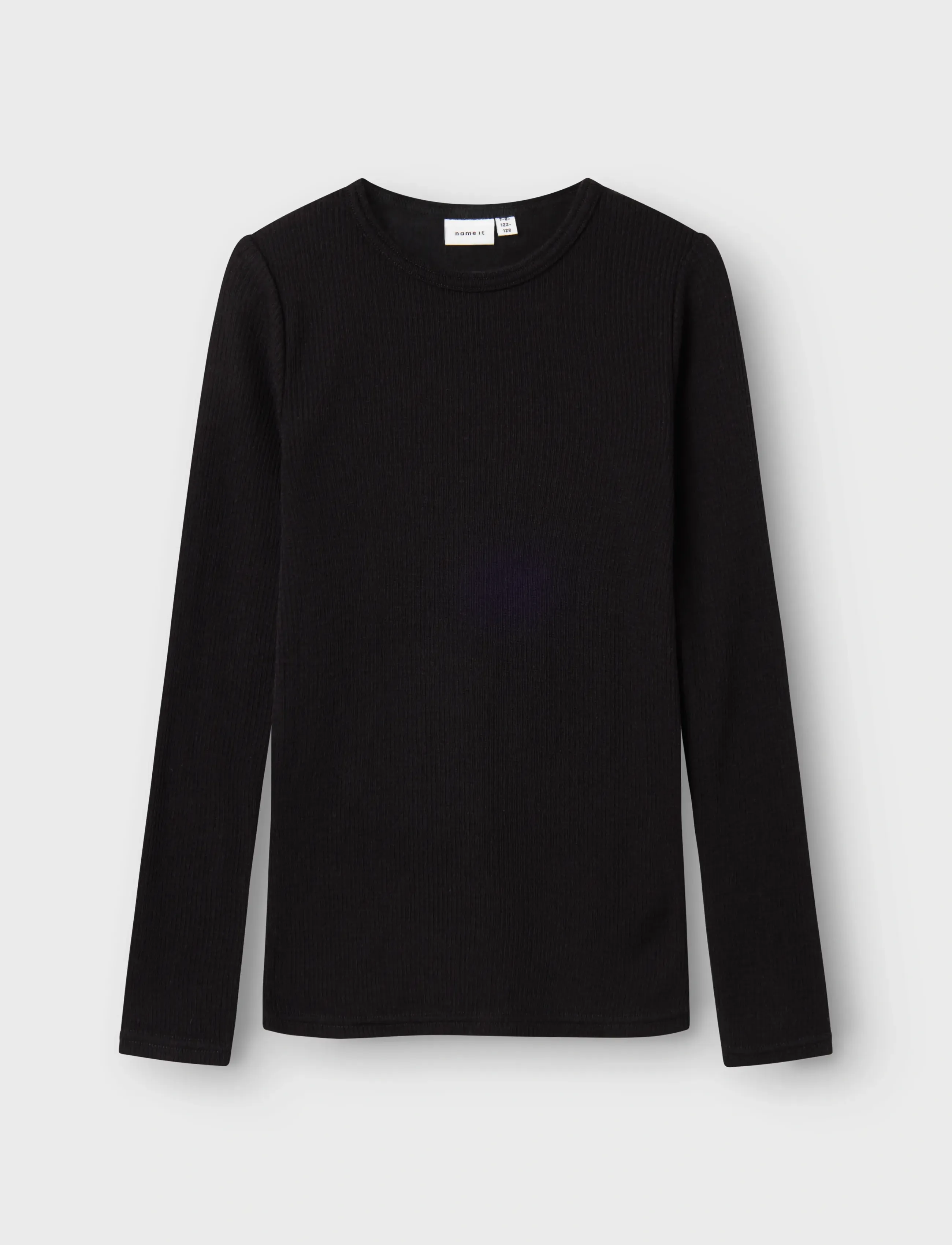name it NKNWAX WOOL RIB LS TOP - T-shirts - BLACK / black