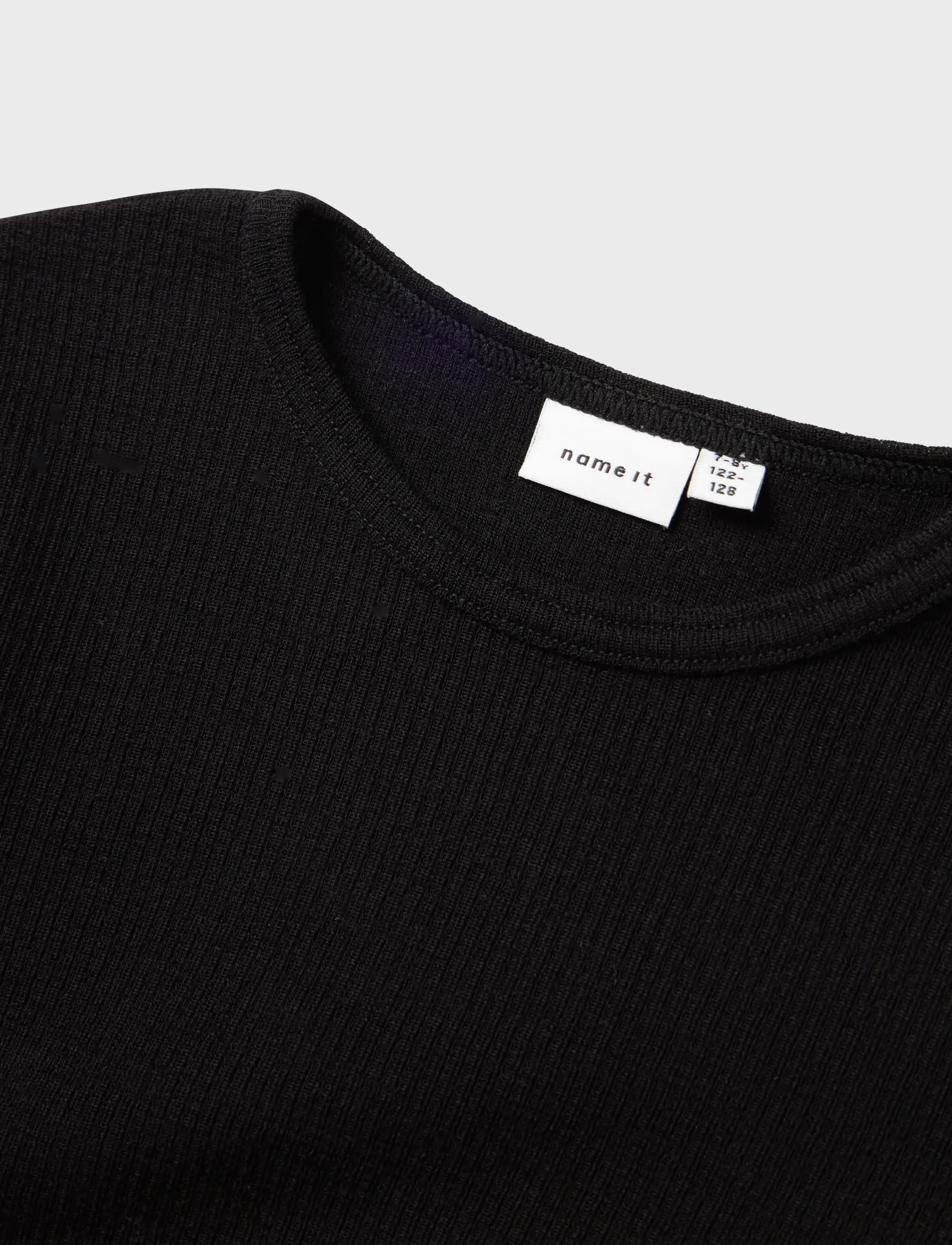 name it - NKNWAX WOOL RIB LS TOP - herbstliche kleidung - black - 3