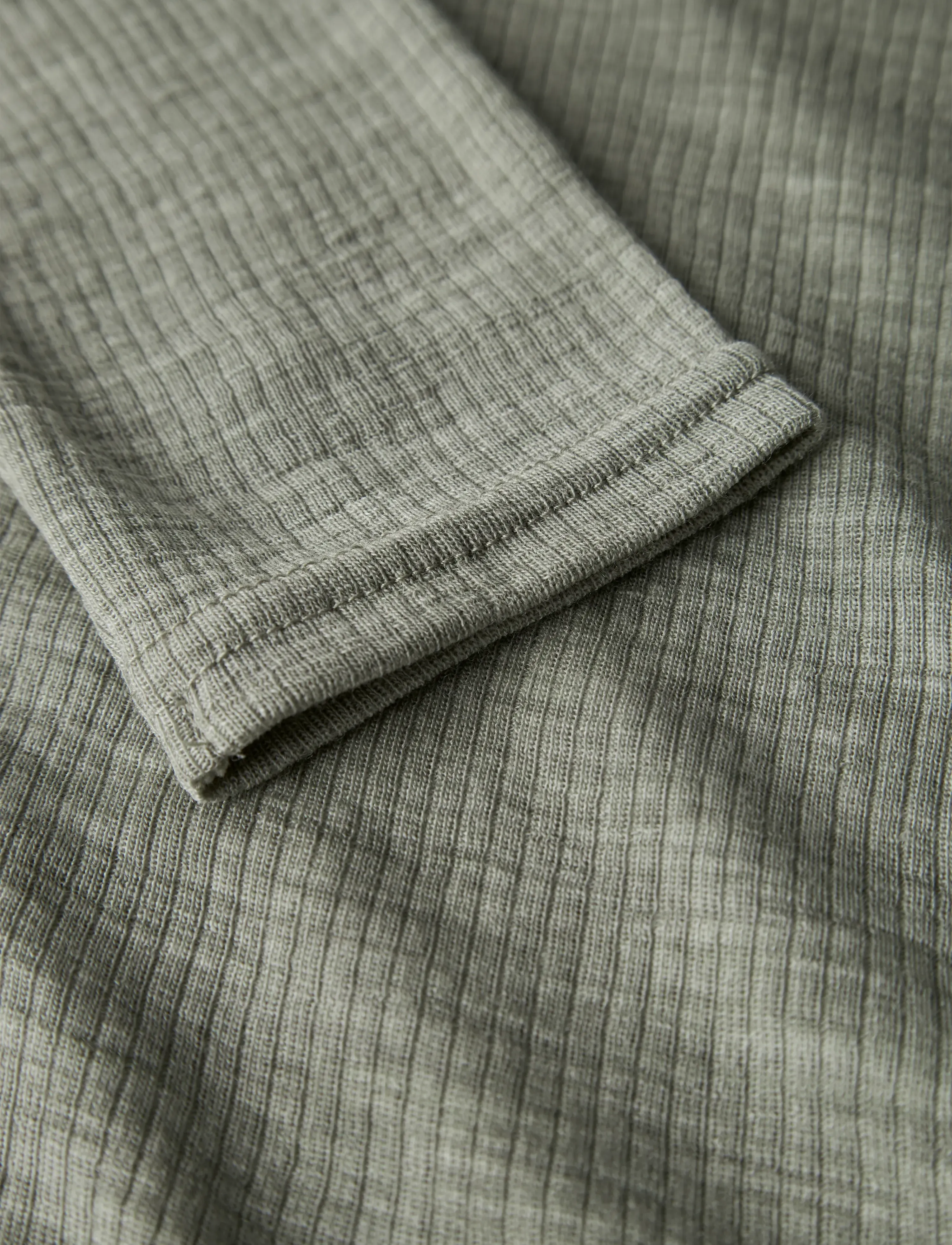 name it - NKNWAX WOOL RIB LS TOP - langermede t-skjorter - dried sage - 2