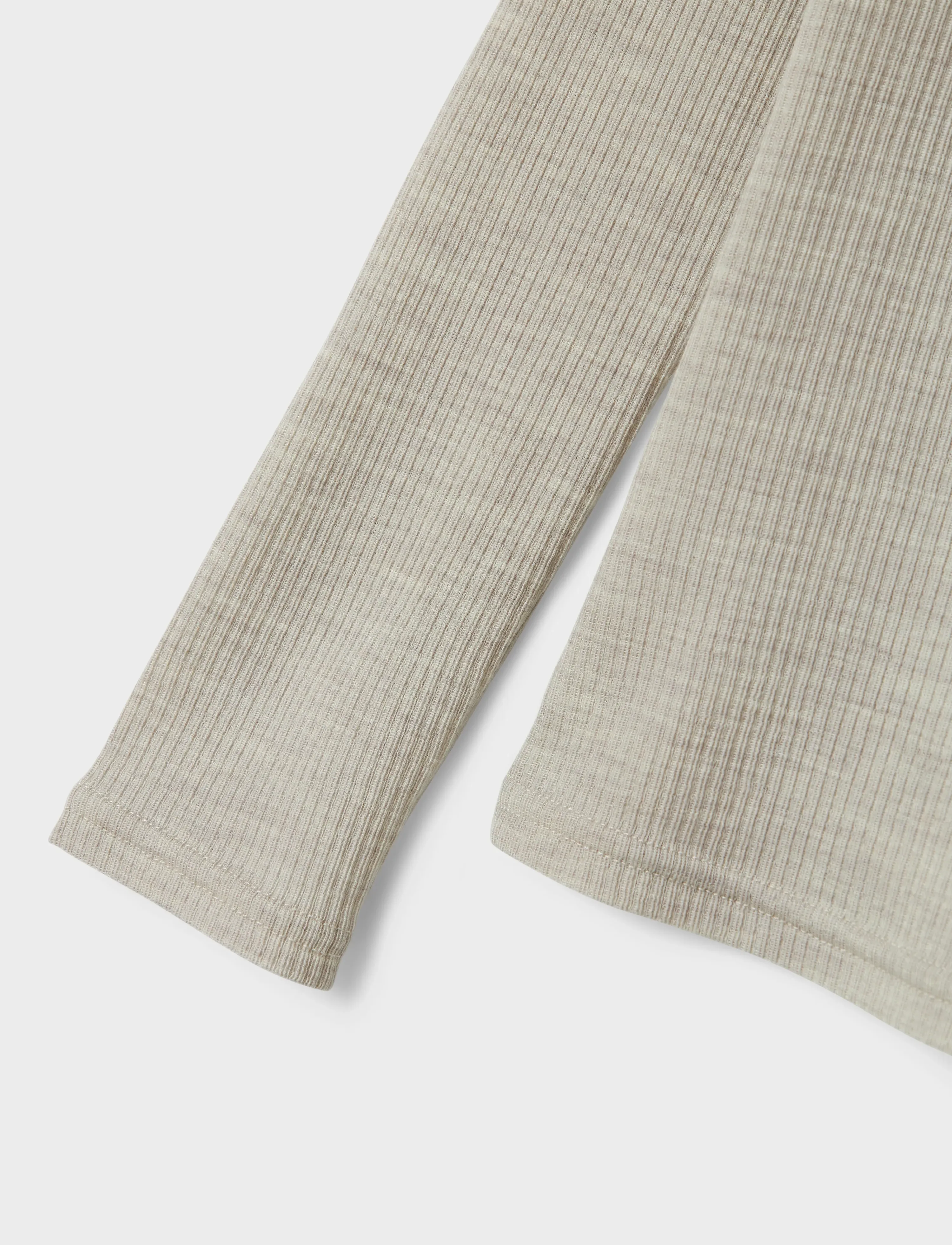 name it - NKNWAX WOOL RIB LS TOP - underställströjor - nacreous cloud - 3