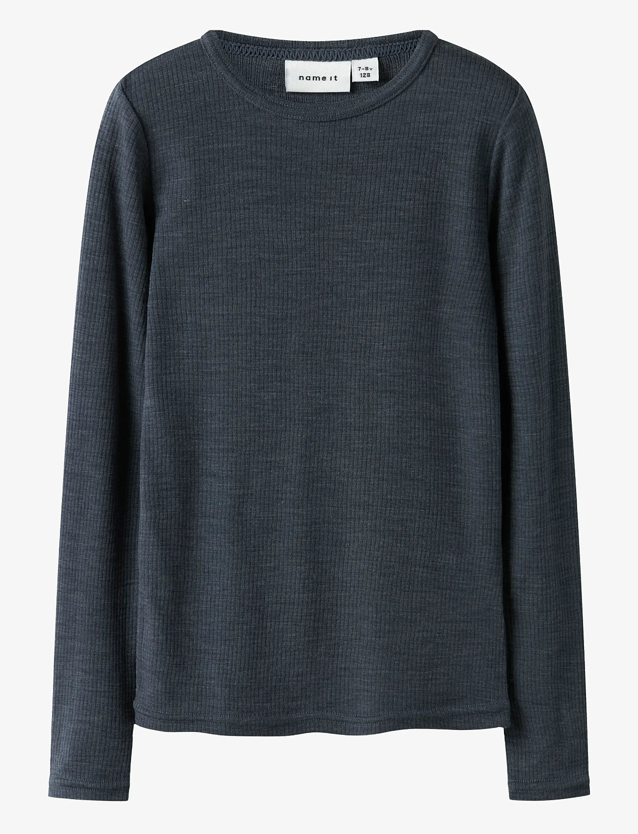 name it - NKNWAX WOOL RIB LS TOP - langærmede t-shirts - ombre blue - 1