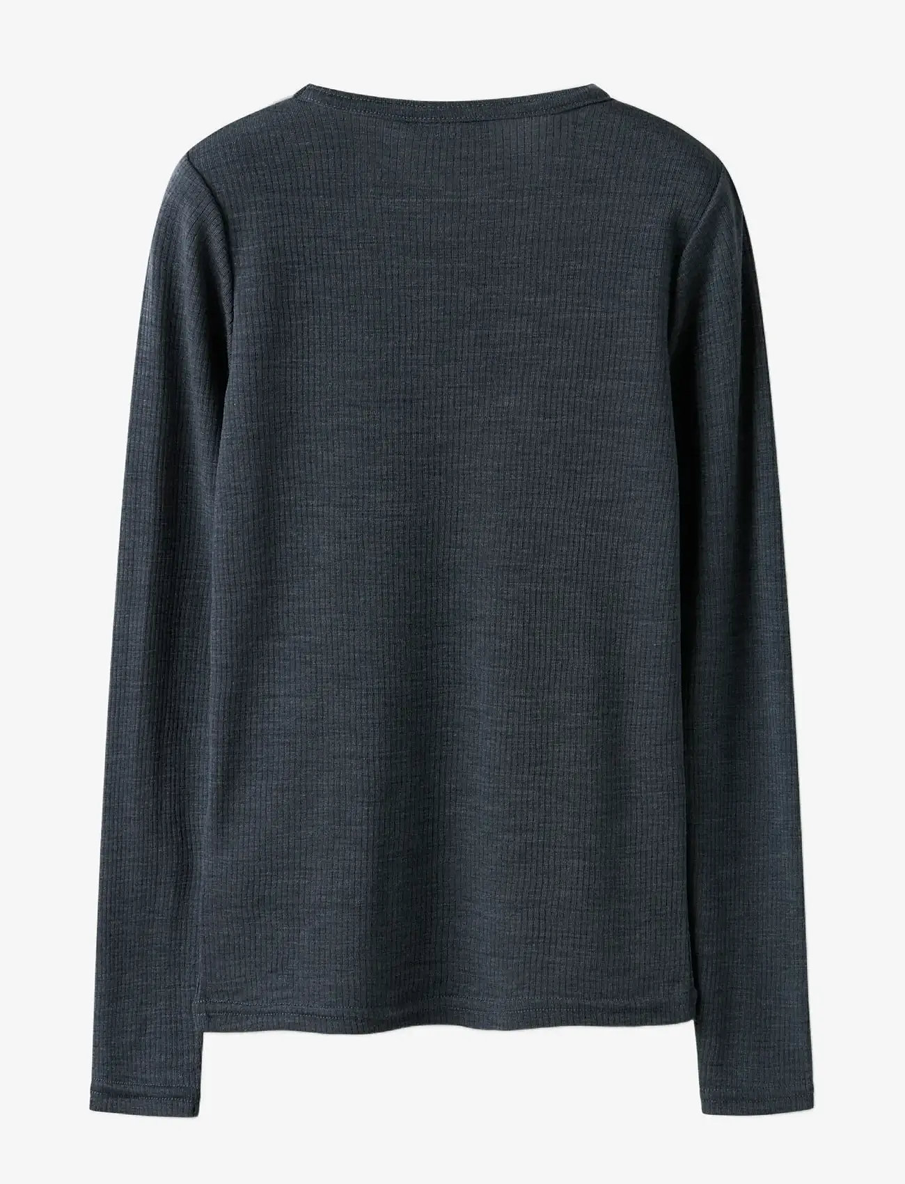 name it - NKNWAX WOOL RIB LS TOP - langærmede t-shirts - ombre blue - 2