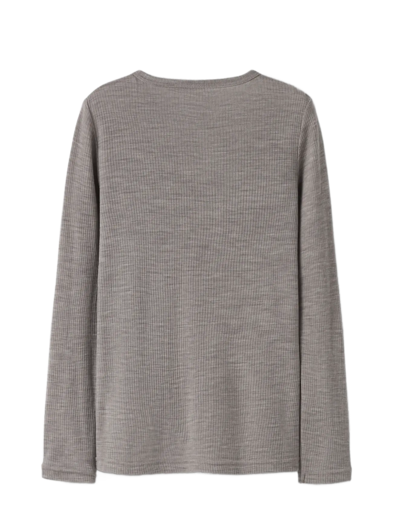 name it - NKNWAX WOOL RIB LS TOP - pikkade varrukatega t-särgid - satellite - 1