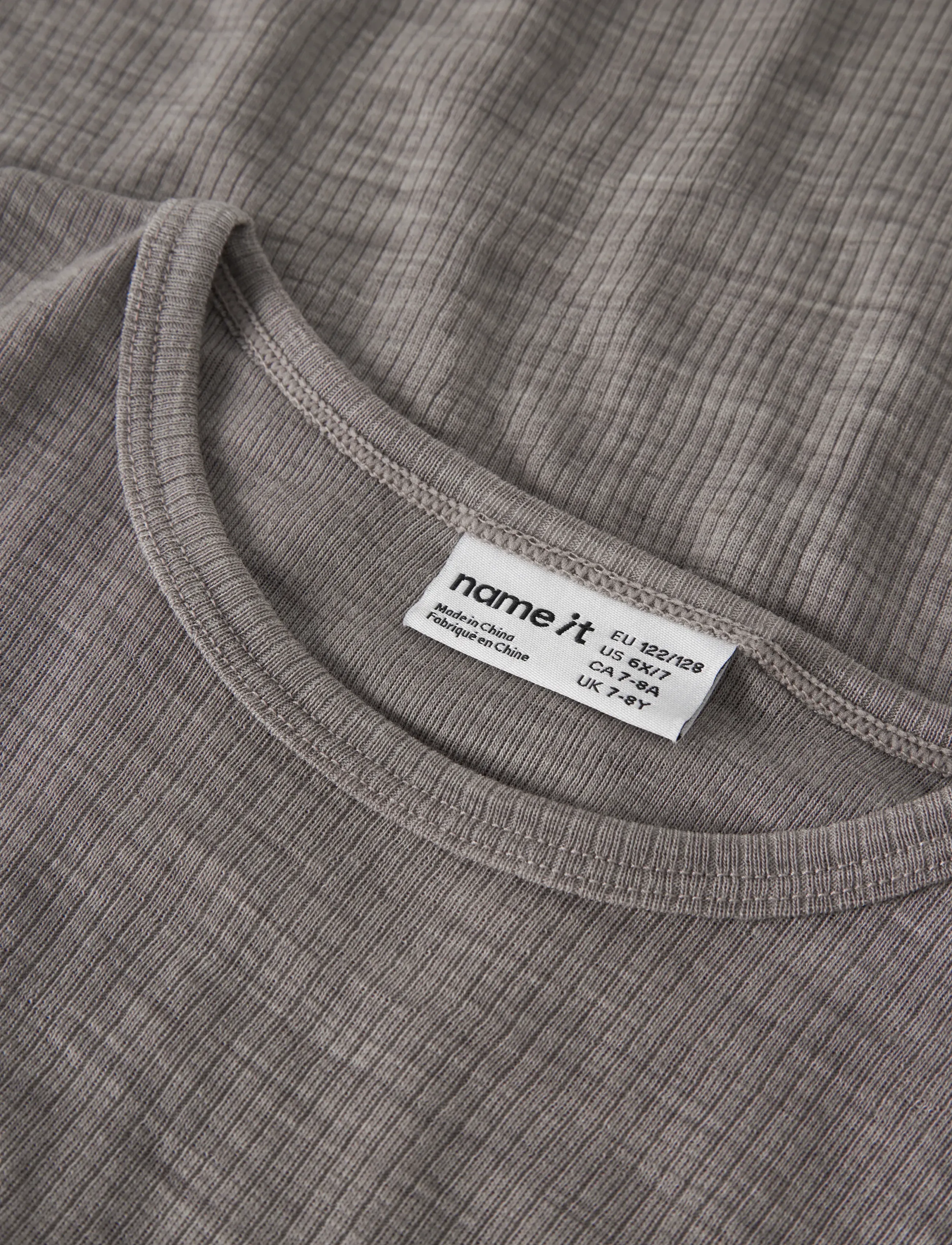 name it - NKNWAX WOOL RIB LS TOP - pikkade varrukatega t-särgid - satellite - 3