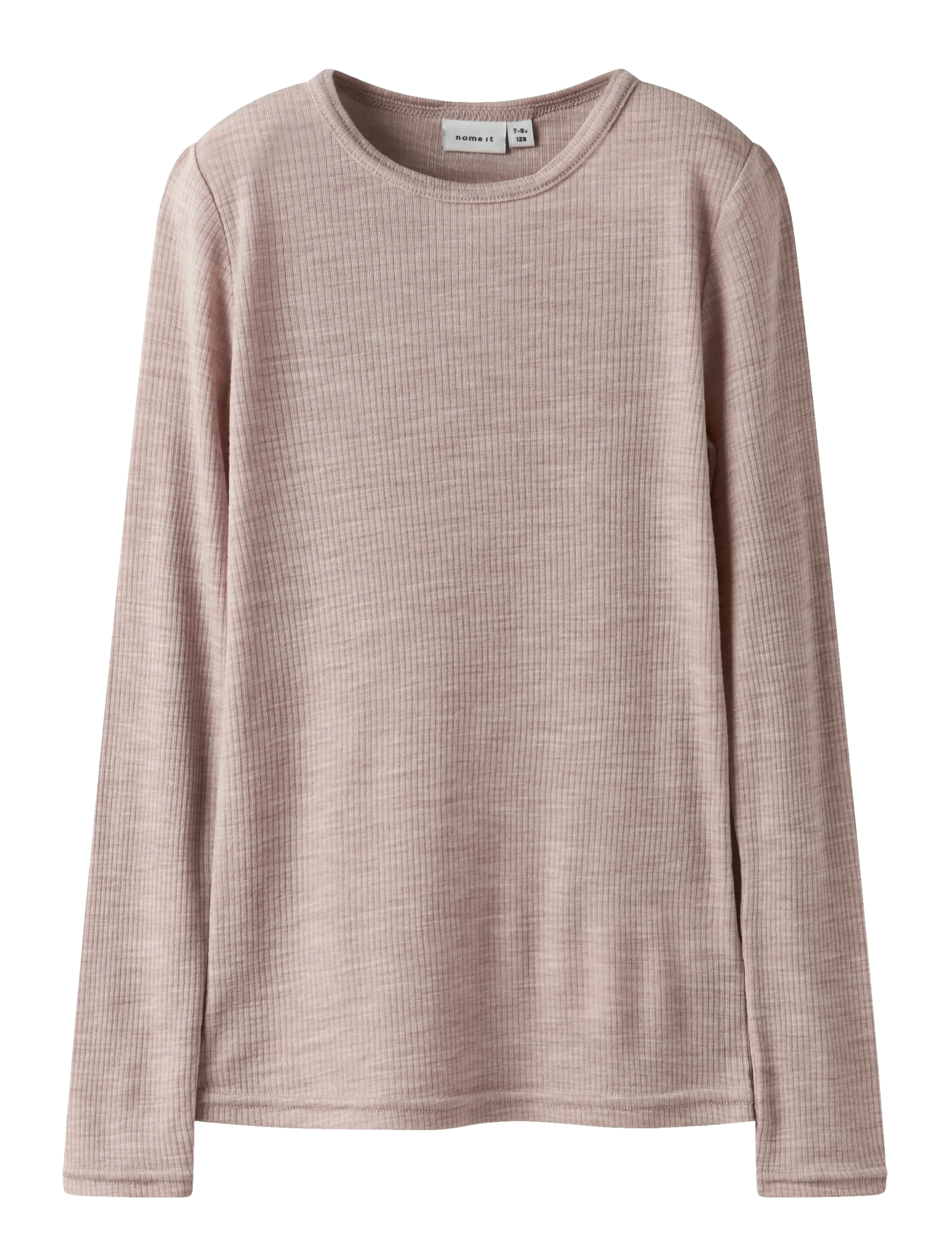 NAME IT Nknwax Wolle Rib Ls Oberteil Pink - 116 - Kinder