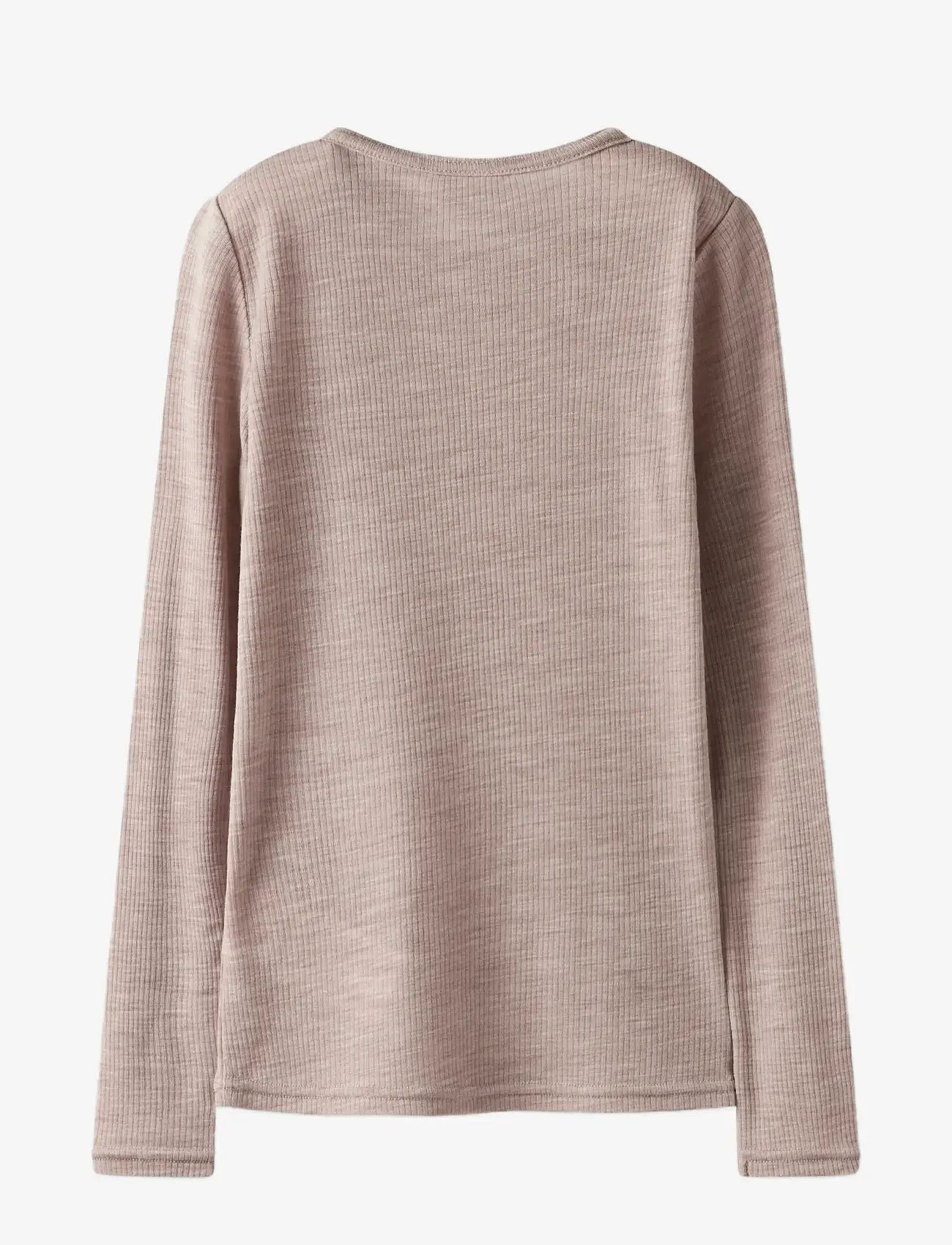 name it - NKNWAX WOOL RIB LS TOP - langärmelig - shadow gray - 1