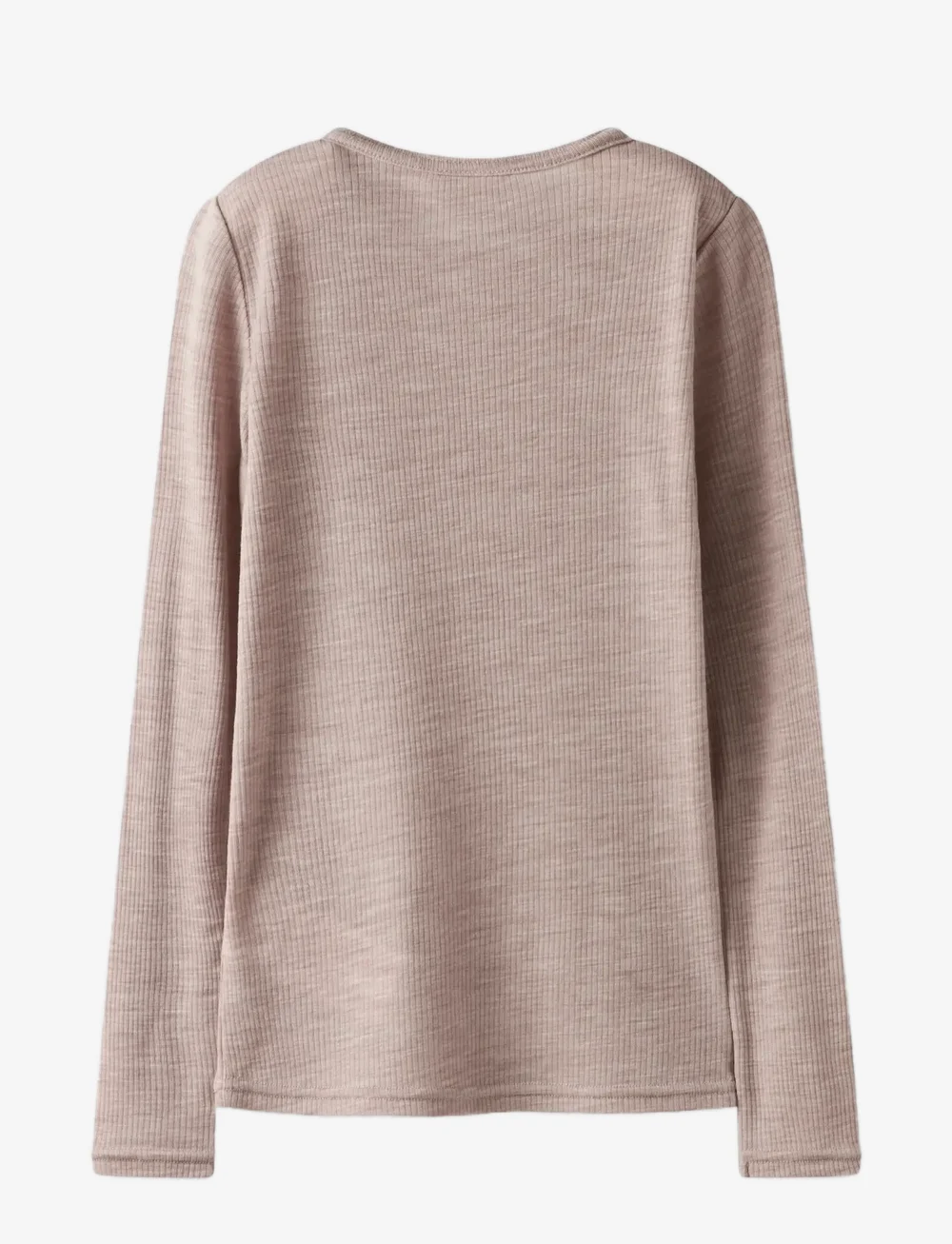 name it - NKNWAX WOOL RIB LS TOP - pikkade varrukatega t-särgid - shadow gray - 1