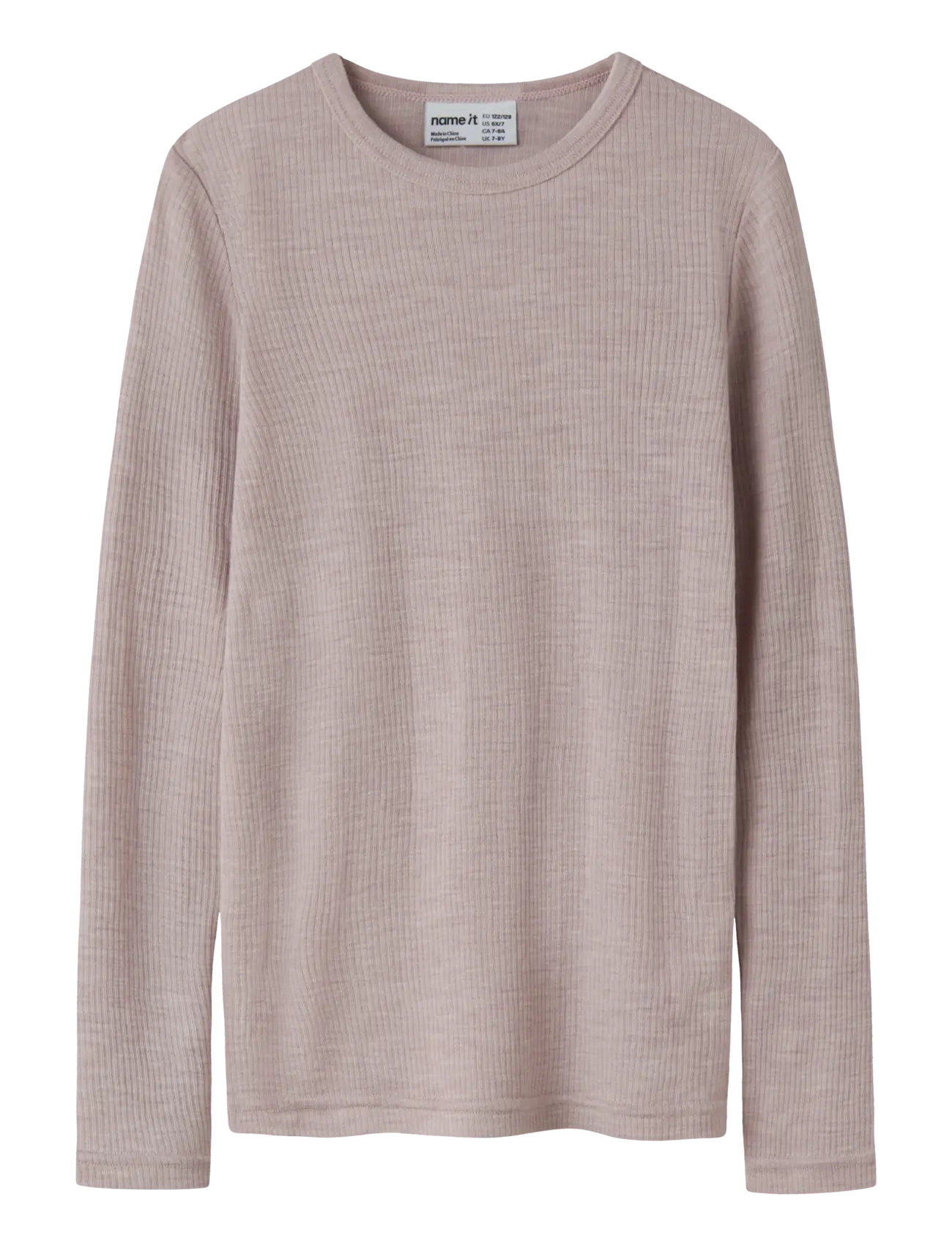 name it - NKNWAX WOOL RIB LS TOP - pikkade varrukatega t-särgid - violet ice - 1