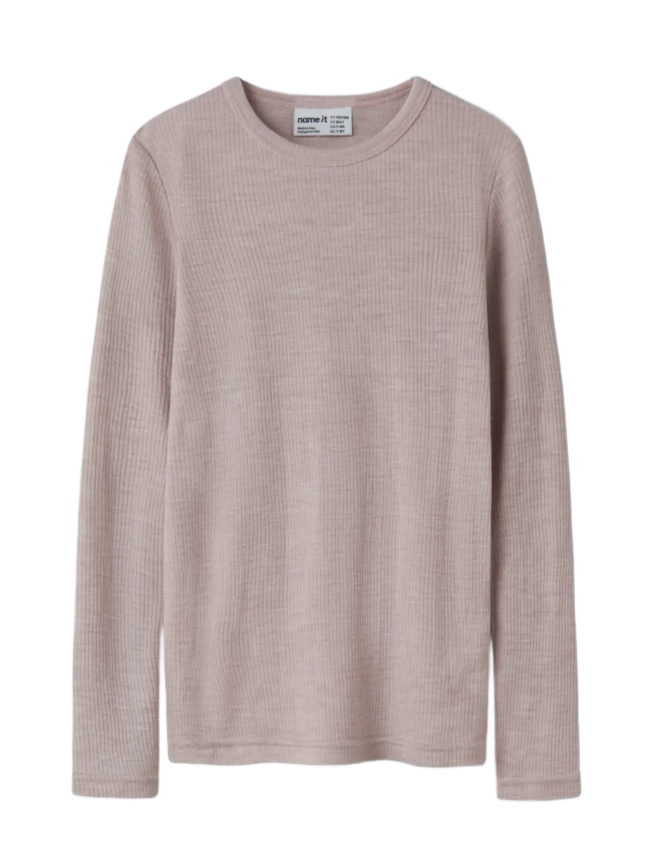 name it - NKNWAX WOOL RIB LS TOP - pikkade varrukatega t-särgid - violet ice - 3