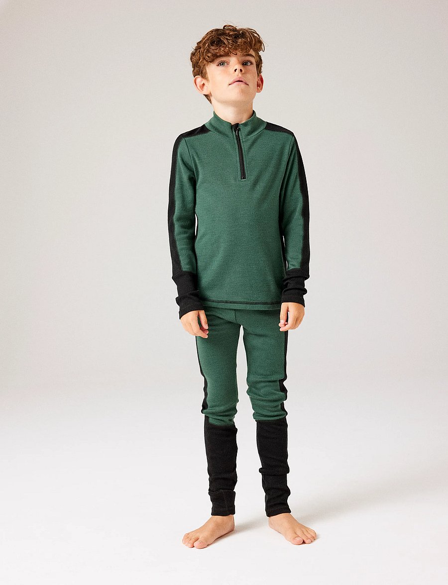 name it - NKMWILLO WOOL LONGJOHN - jungle green - 3