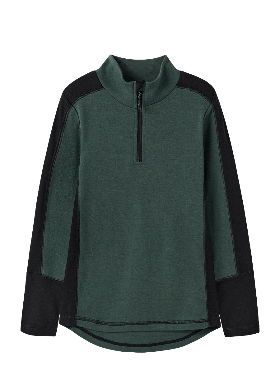 name it - NKMWILLO WOOL LS TURTLE - sportstoppe - jungle green - 0
