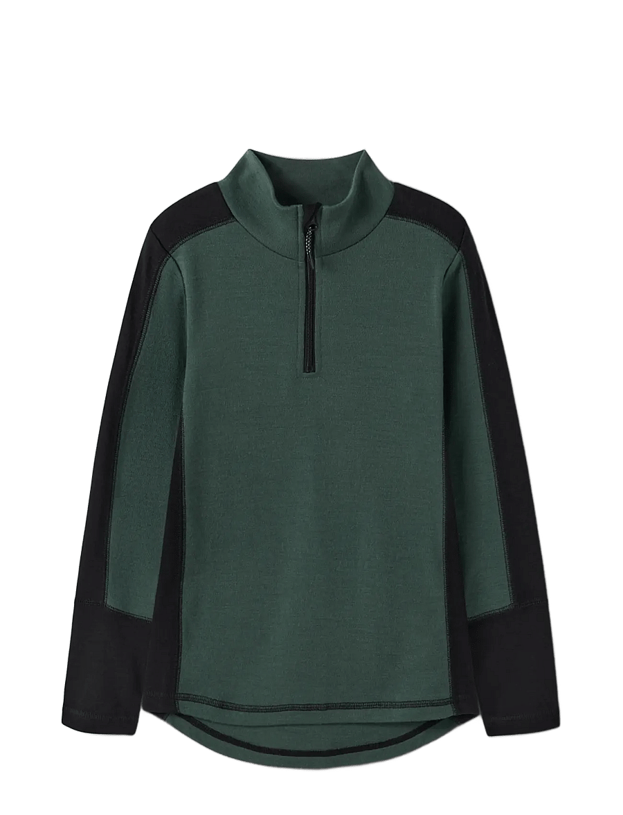 name it - NKMWILLO WOOL LS TURTLE - sportstoppe - jungle green - 2