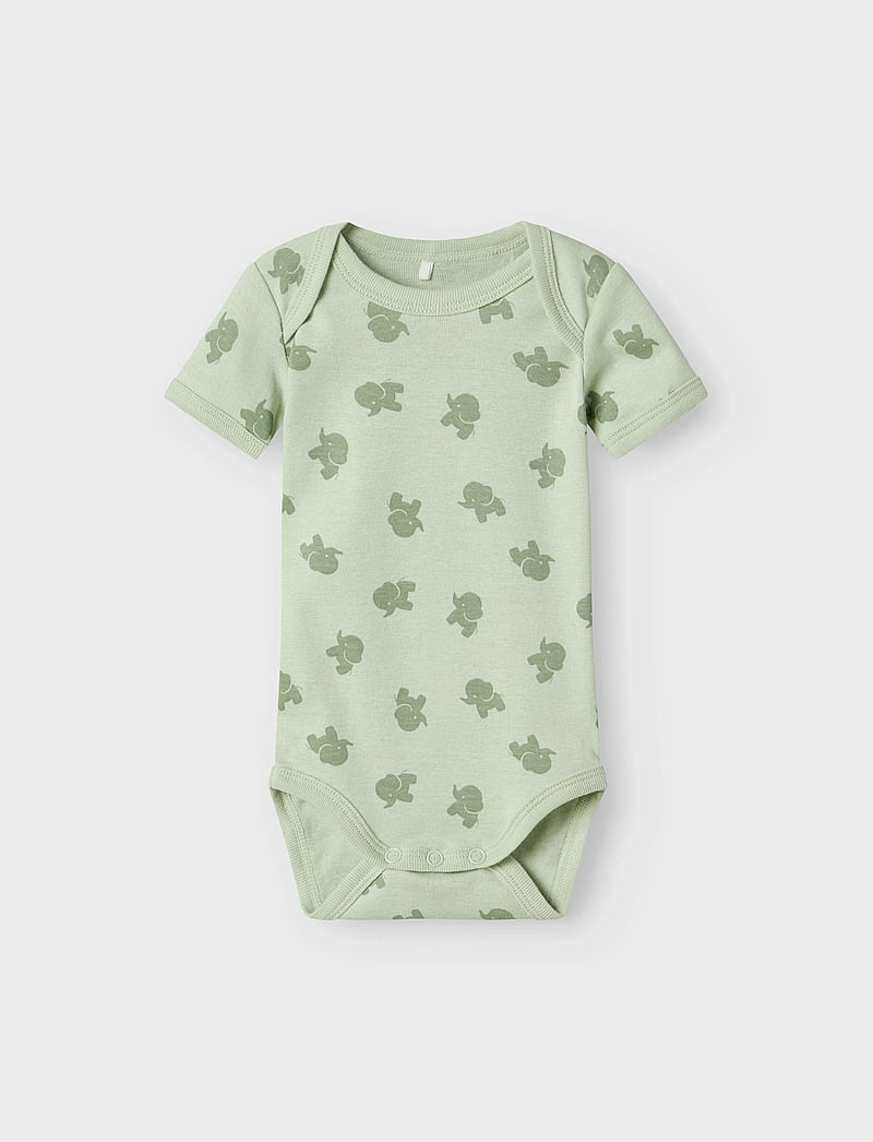 name it - NBMBODY 3P SS SEA FOAM ELEPHANT NOOS - multipack bodys - sea foam - 2
