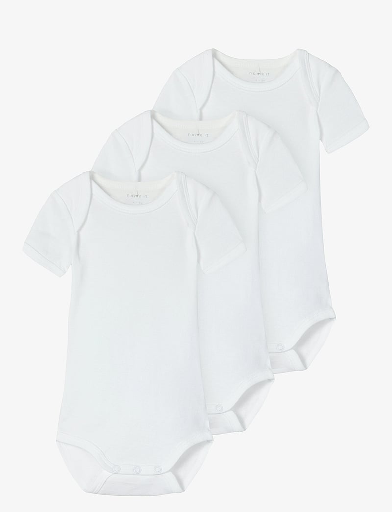 name it - NBNBODY 3P SS SOLID WHITE 4 NOOS - bodide mitmikpakk - bright white - 0