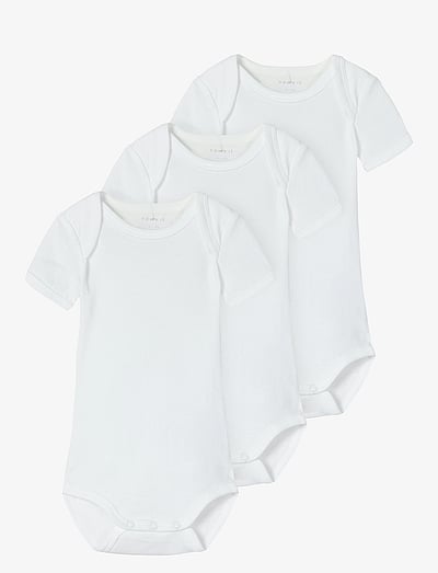 name it NBNBODY 3P SS SOLID WHITE 4 NOOS - Apģērbs - BRIGHT WHITE / white