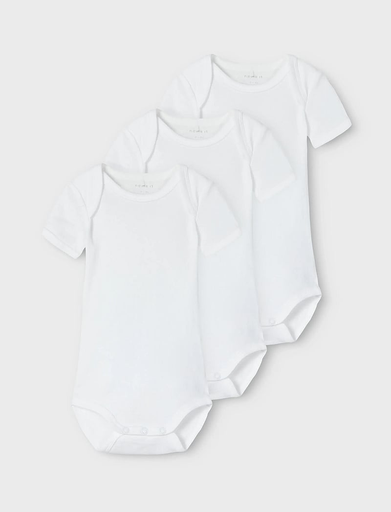 name it - NBNBODY 3P SS SOLID WHITE 4 NOOS - bodysetit - bright white - 2