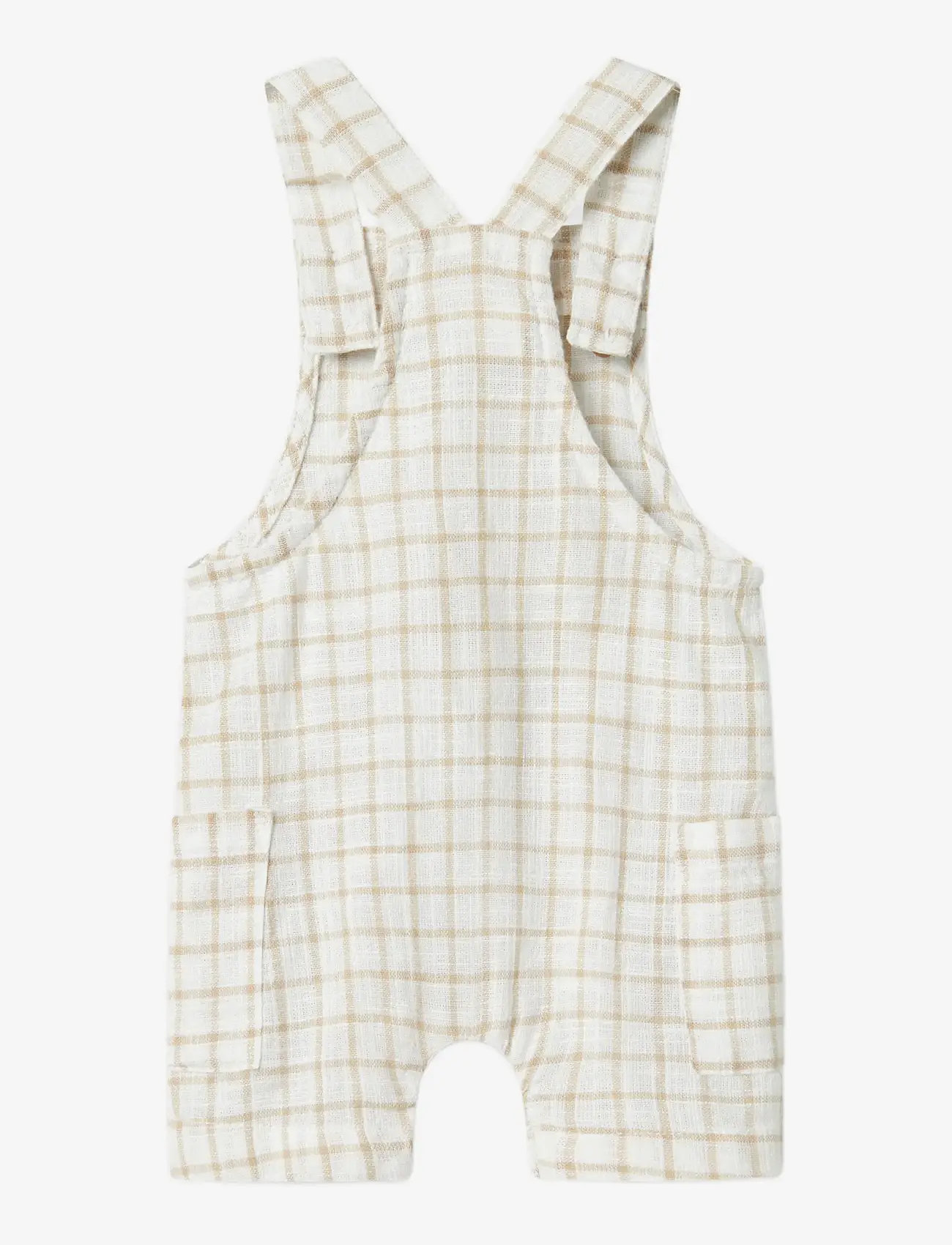 name it - NBMHALOM SHORT OVERALL - mažiausios kainos - bright white - 1