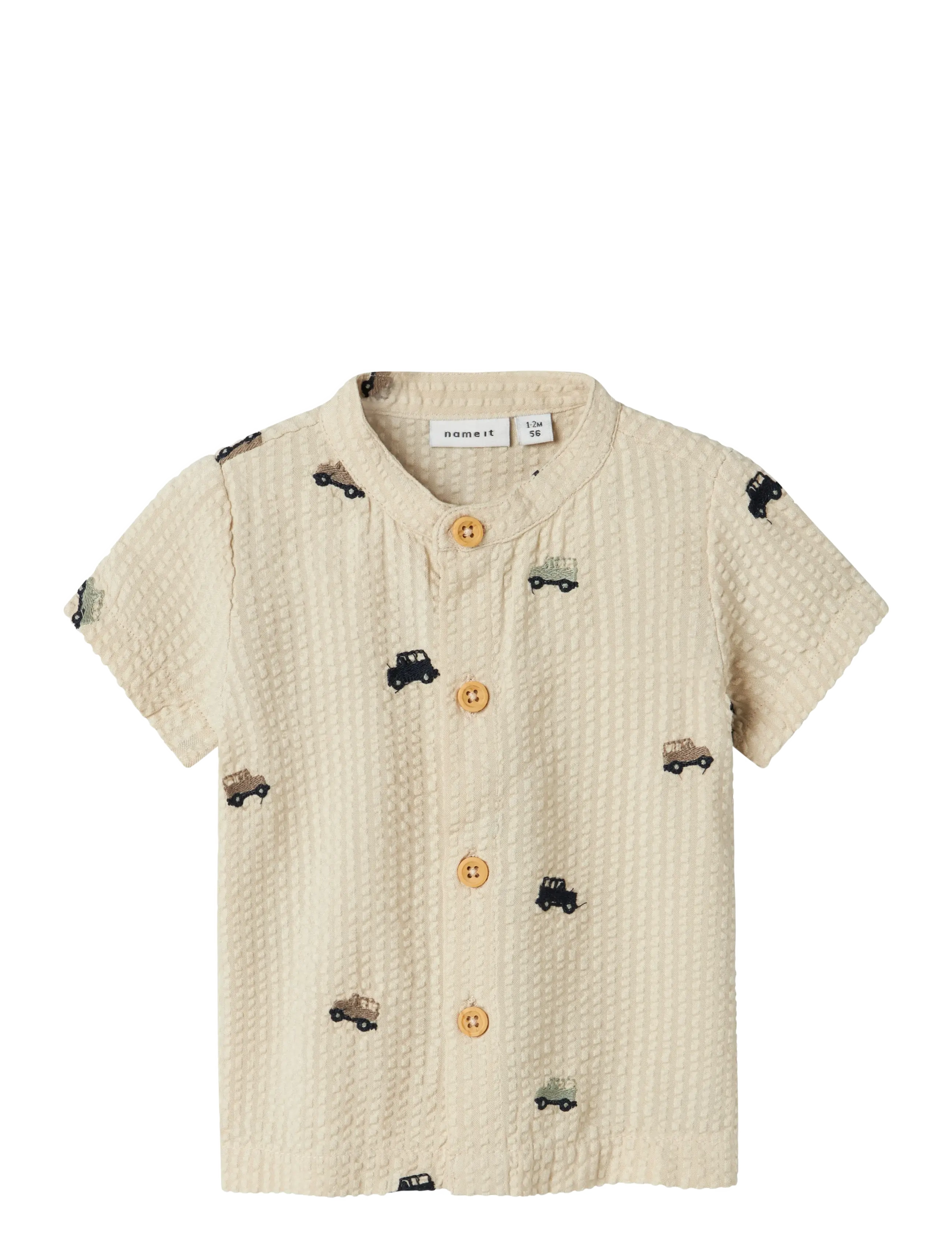 name it NBMHAFFI SS SHIRT - Skjorter - PEYOTE / beige
