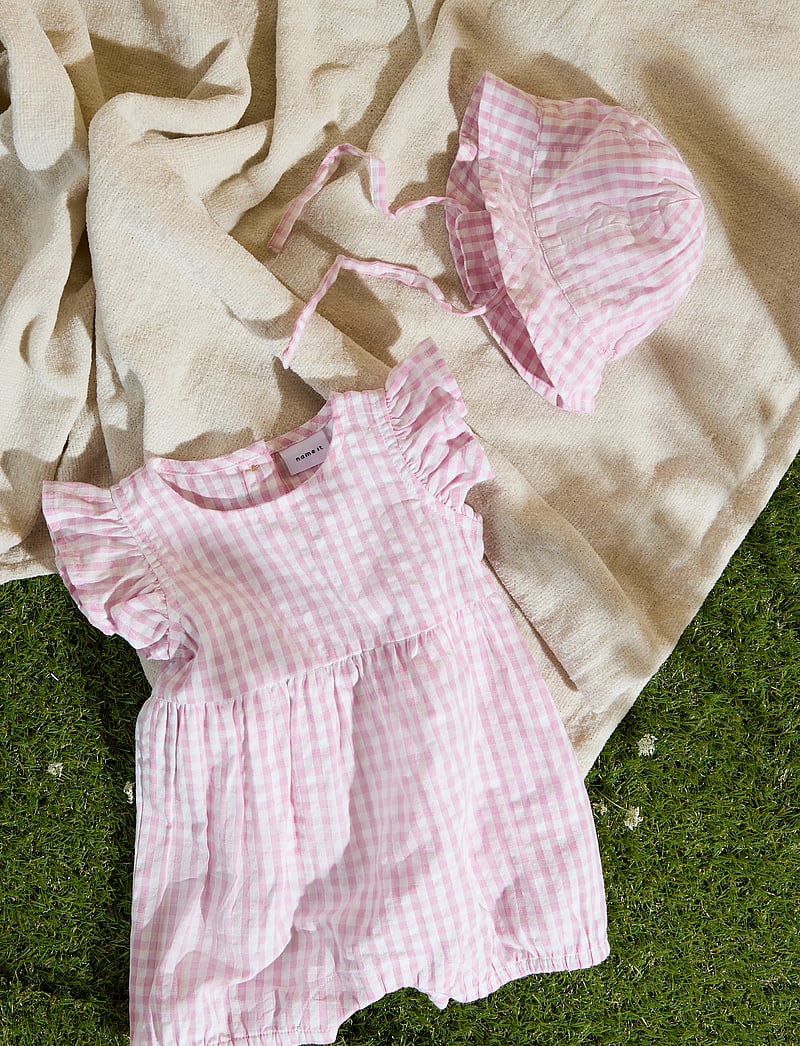 name it - NBFHALMI SUNSUIT - kurzärmelig - cameo pink - 2