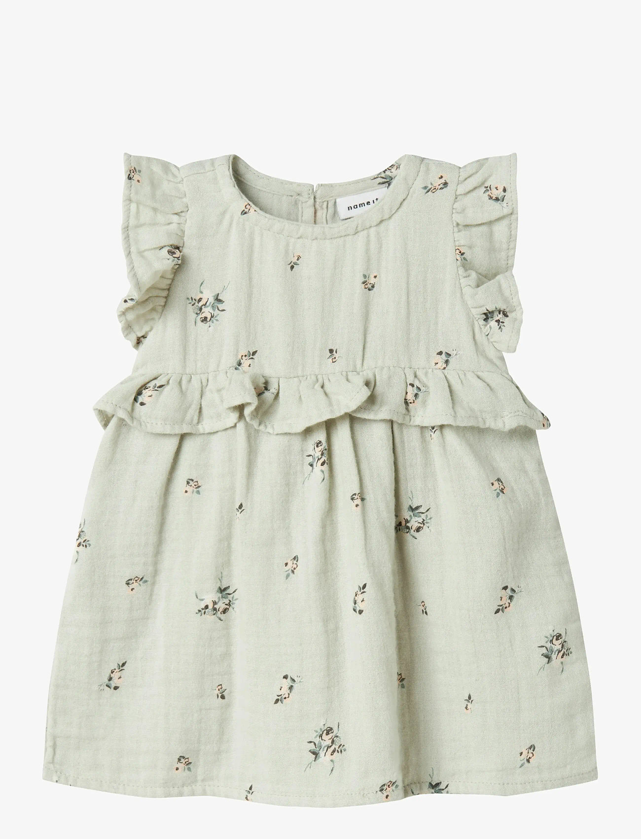 name it - NBFHIKKA CAPSL DRESS - baby-kjoler uten ermer - aqua gray - 0