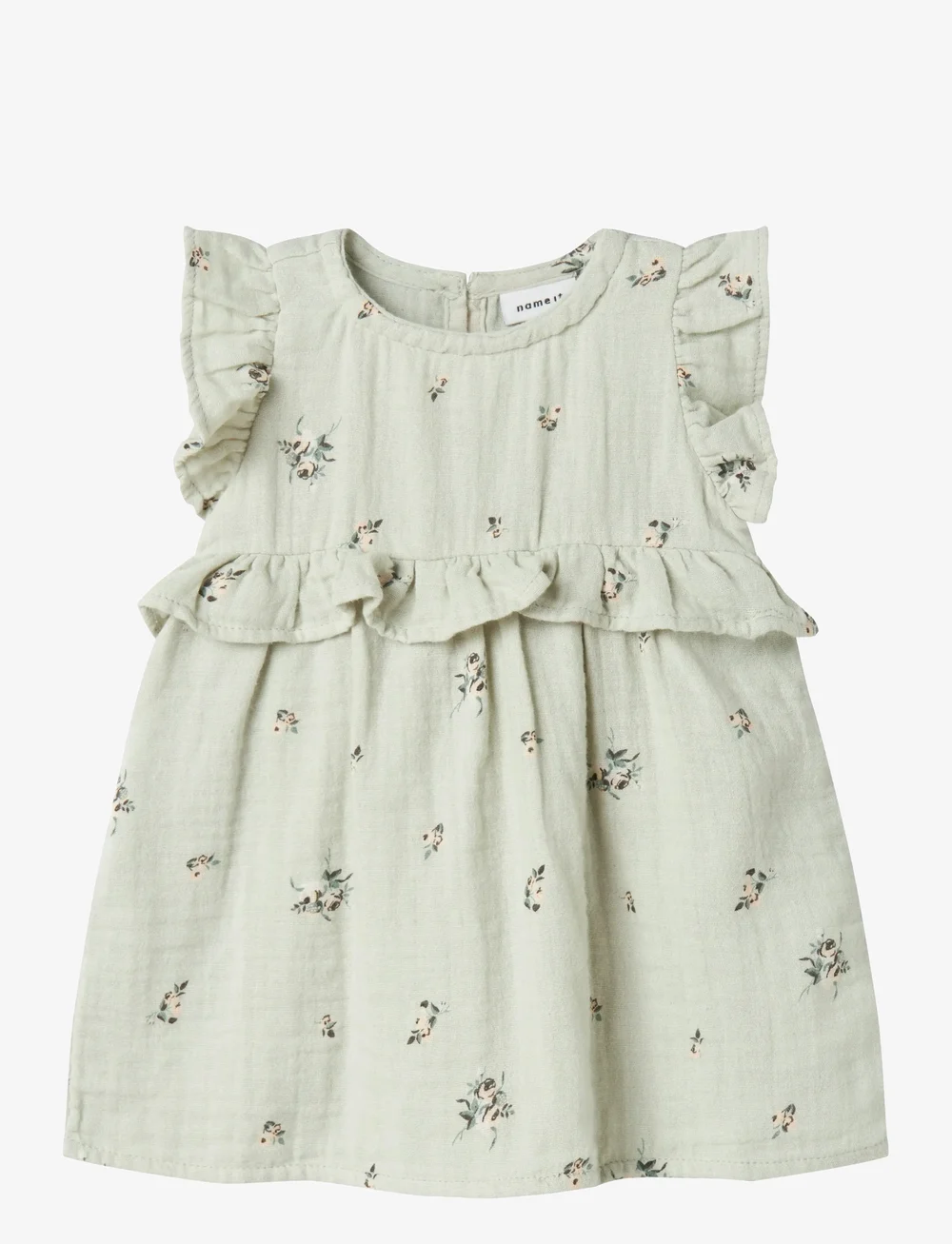name it - NBFHIKKA CAPSL DRESS - Ærmeløse babykjoler - aqua gray - 0