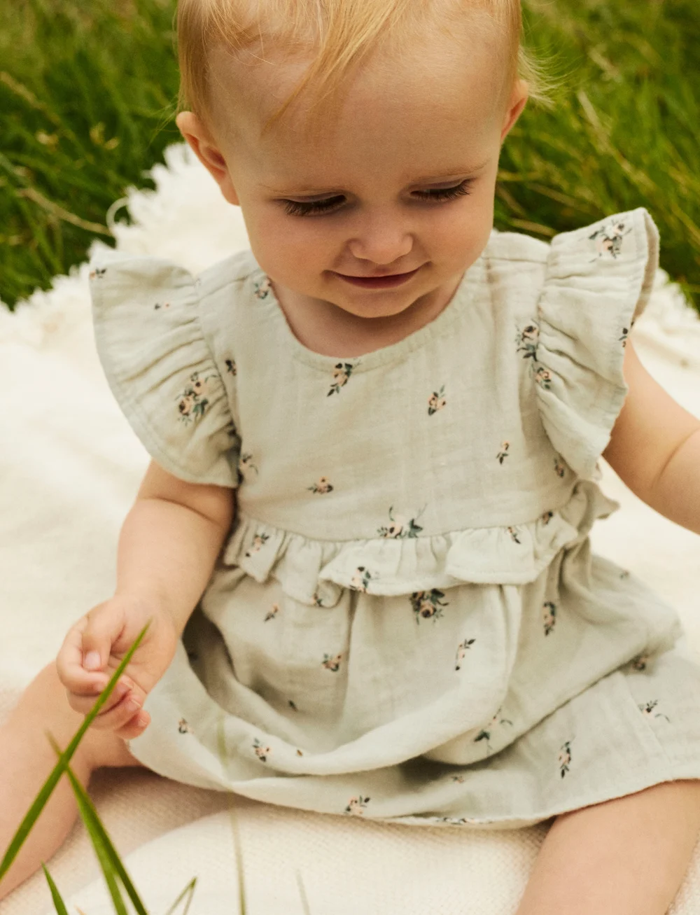 name it - NBFHIKKA CAPSL DRESS - Ærmeløse babykjoler - aqua gray - 2