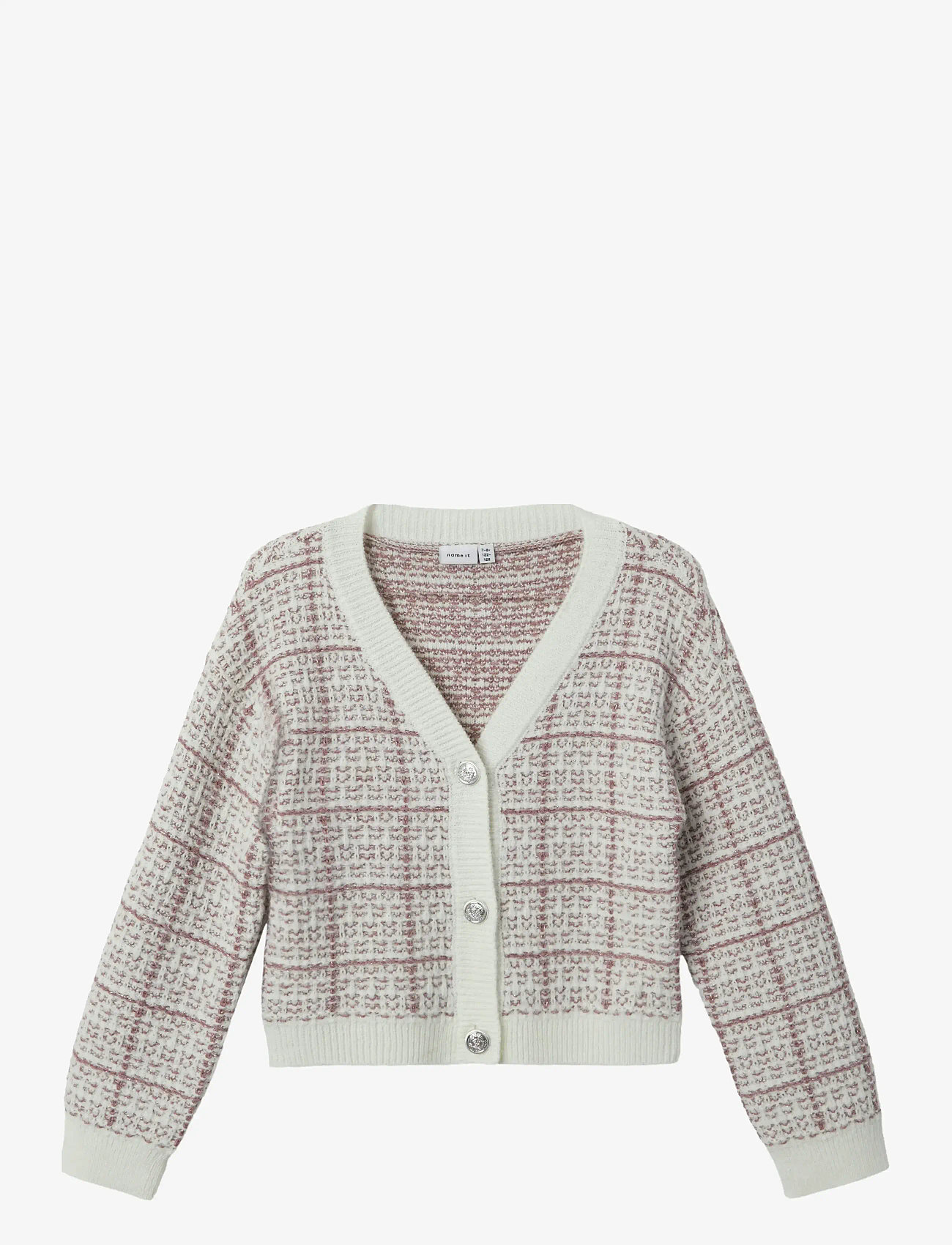 name it - NKFNULLA LS KNIT CARDIGAN - kardiganid - nostalgia rose - 1