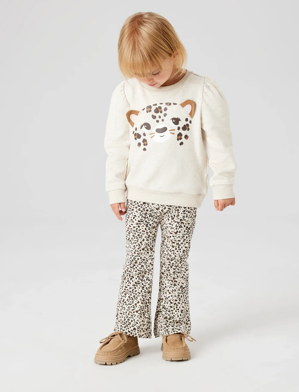 name it - NMFODA FLARE LEGGING - leggings - peyote melange - 4