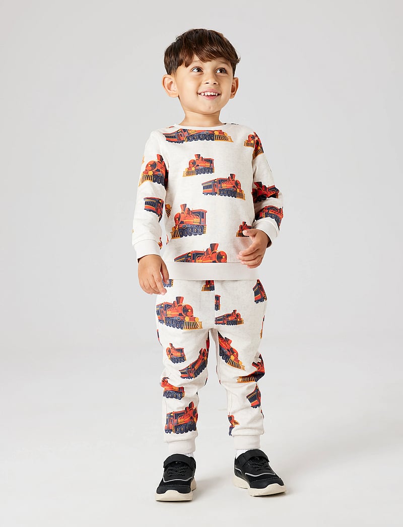 name it - NMMORMAN SWE PANT BRU - sweatpants - peyote melange - 3