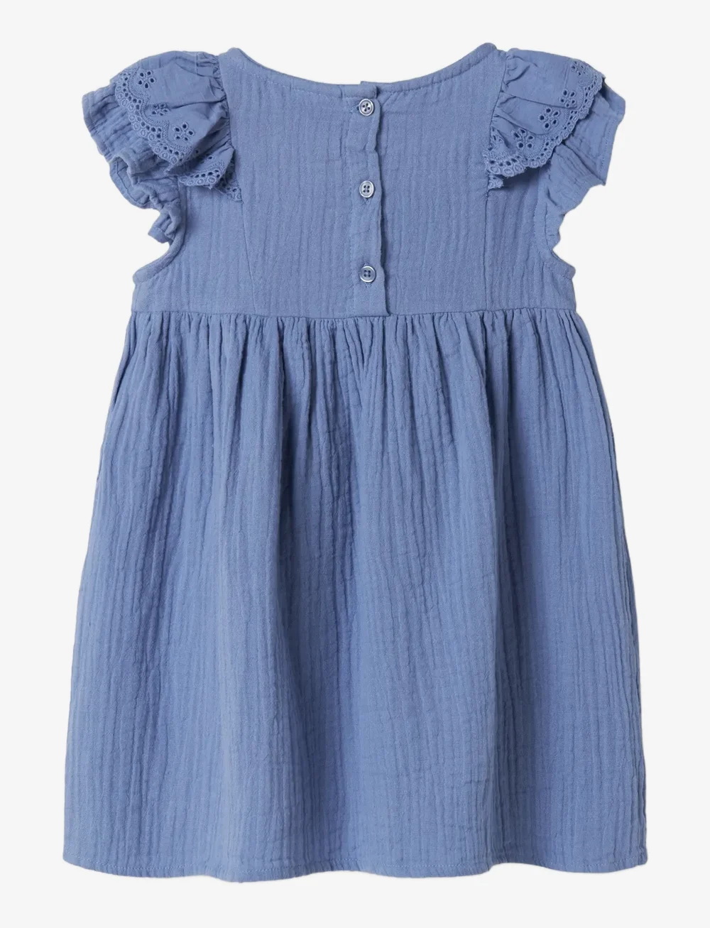 name it - NMFHAKKI CAPSL DRESS - lühikeste varrukatega vabaaja kleidid - bleached denim - 1