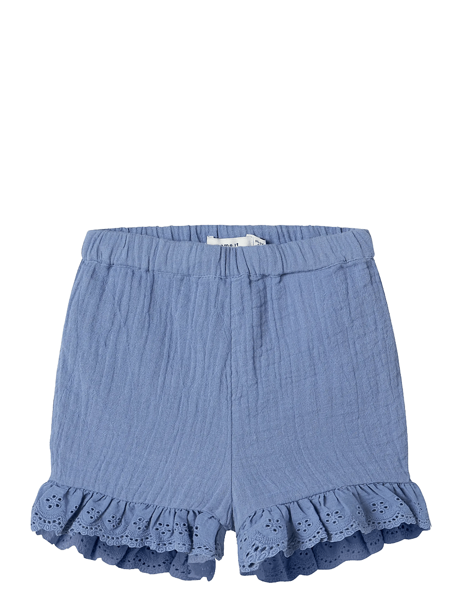 name it - NMFHAKKI SHORTS - vabaaja lühikesed püksid - bleached denim - 0