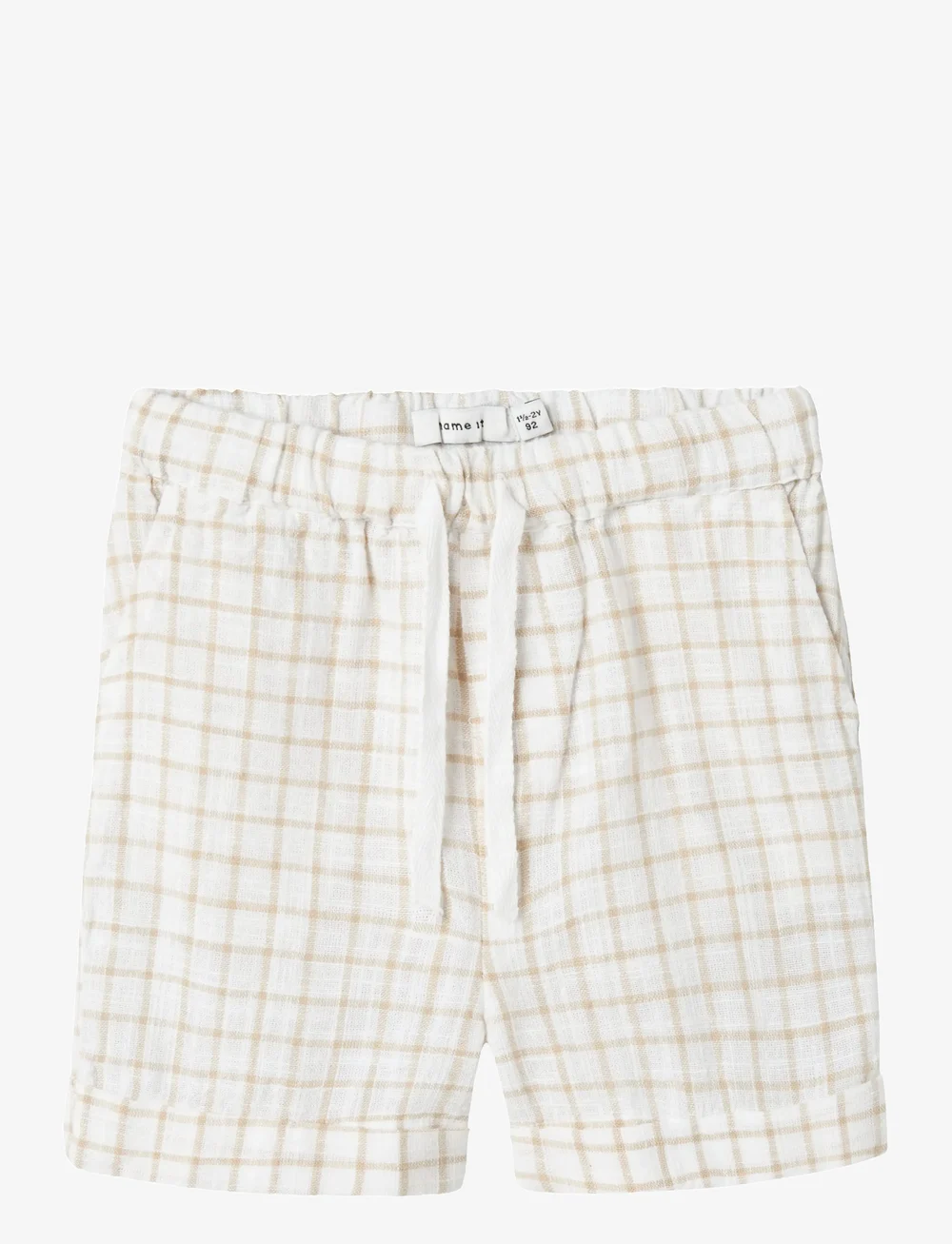 name it - NMMHALOM NREG SHORTS BOX - casual shorts - bright white - 1
