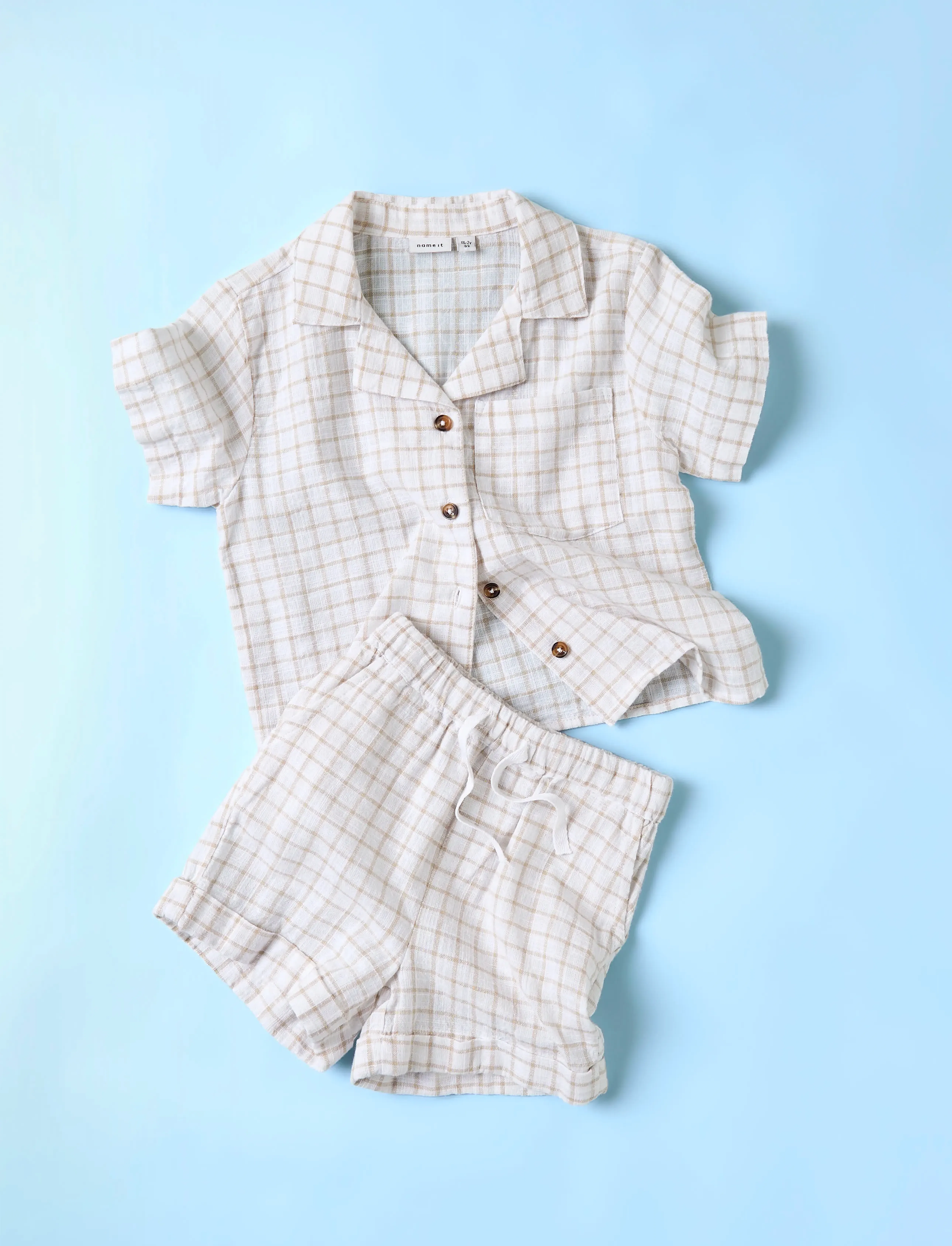 name it - NMMHALOM NREG SHORTS BOX - letnie okazje - bright white - 3