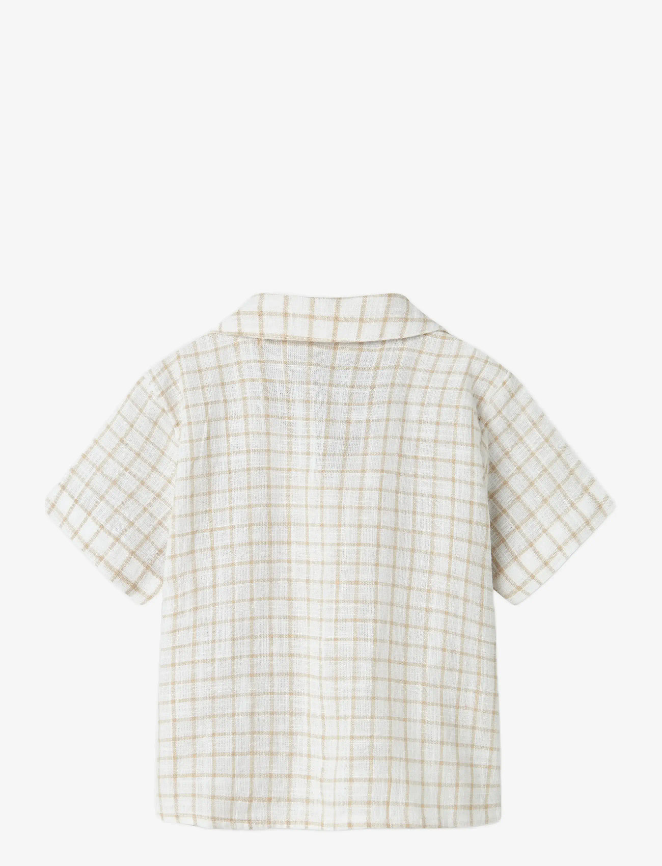 name it - NMMHALOM NREG SS SHIRT BOX - lühikeste varrukatega särgid - bright white - 2