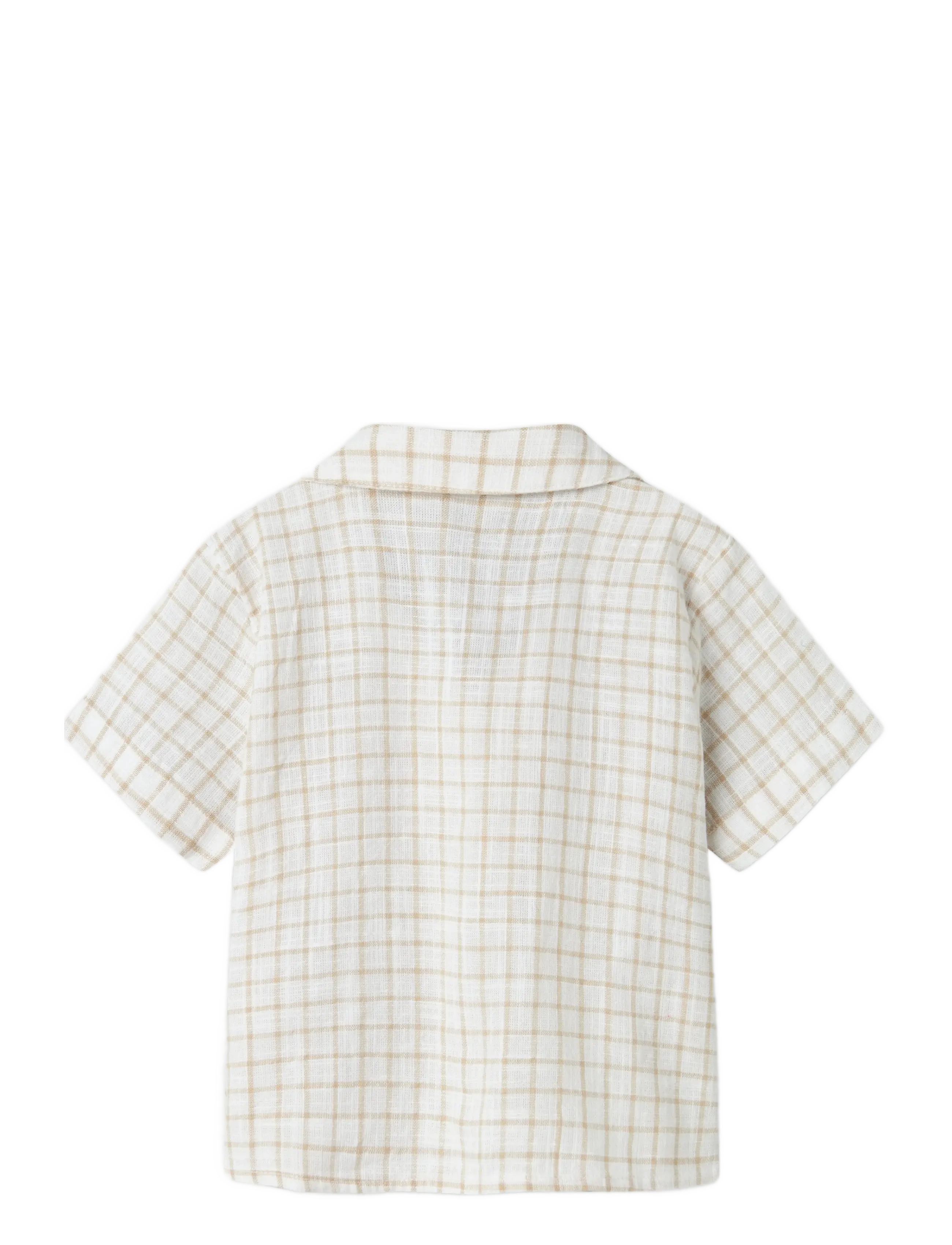 name it - NMMHALOM NREG SS SHIRT BOX - kurzärmlige hemden - bright white - 2