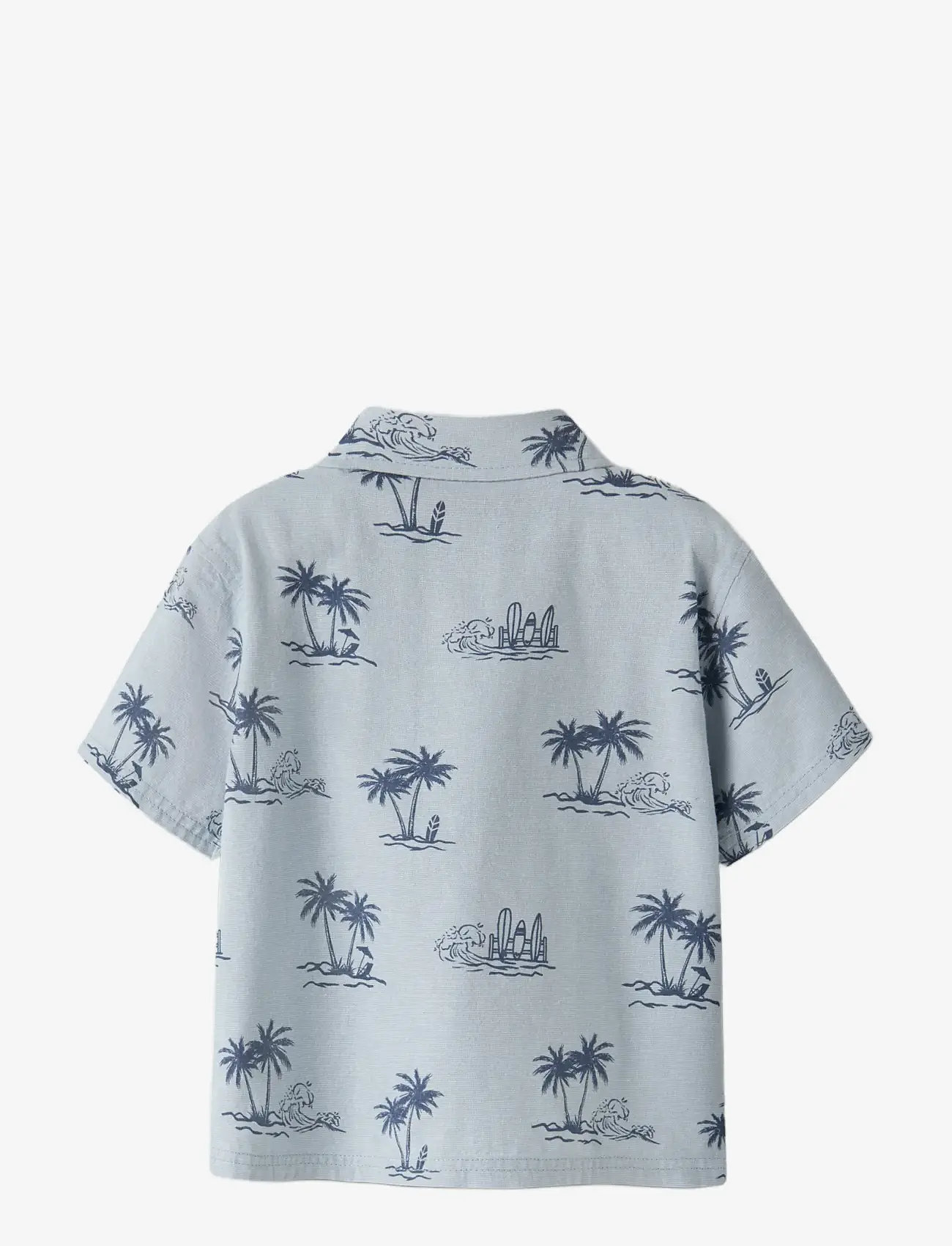 name it - NMMHESTERN NREG SS SHIRT - lühikeste varrukatega särgid - blue fog - 1