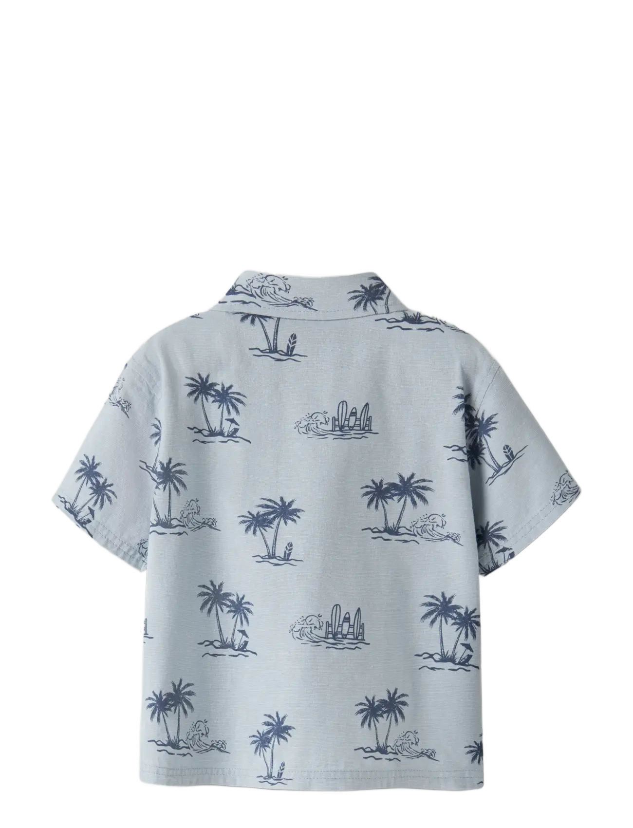 name it - NMMHESTERN NREG SS SHIRT - kortärmade skjortor - blue fog - 1
