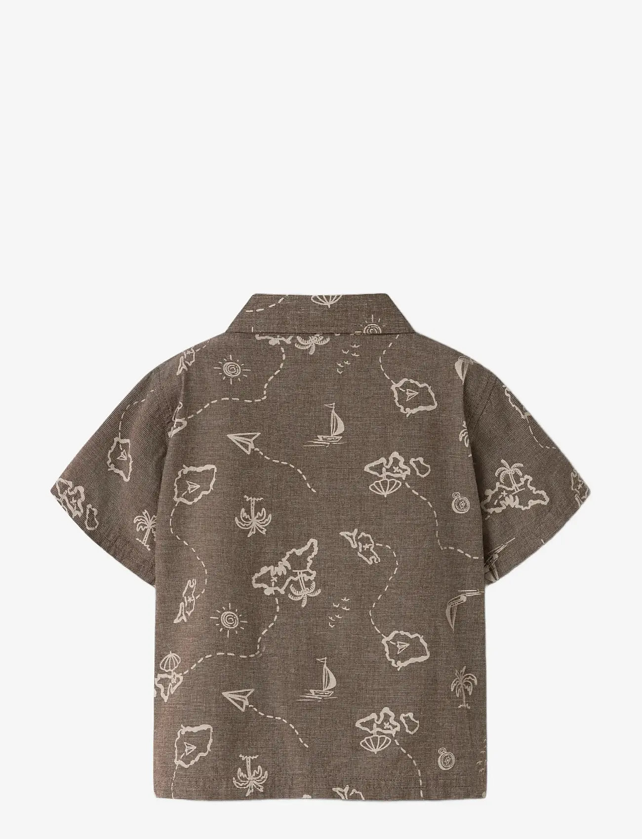 name it - NMMHESTERN NREG SS SHIRT - kortærmede skjorter - chestnut - 1