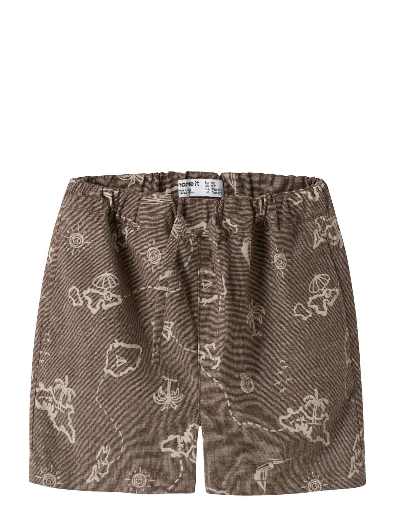 NAME IT Nmmhestern Nreg Shorts Braun - 104 - Kinder