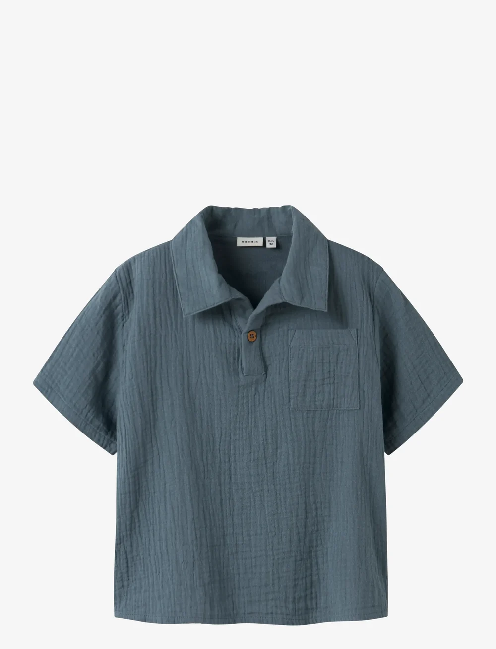 name it - NMMHEFIN NREG SS SHIRT - short-sleeved shirts - blue mirage - 0