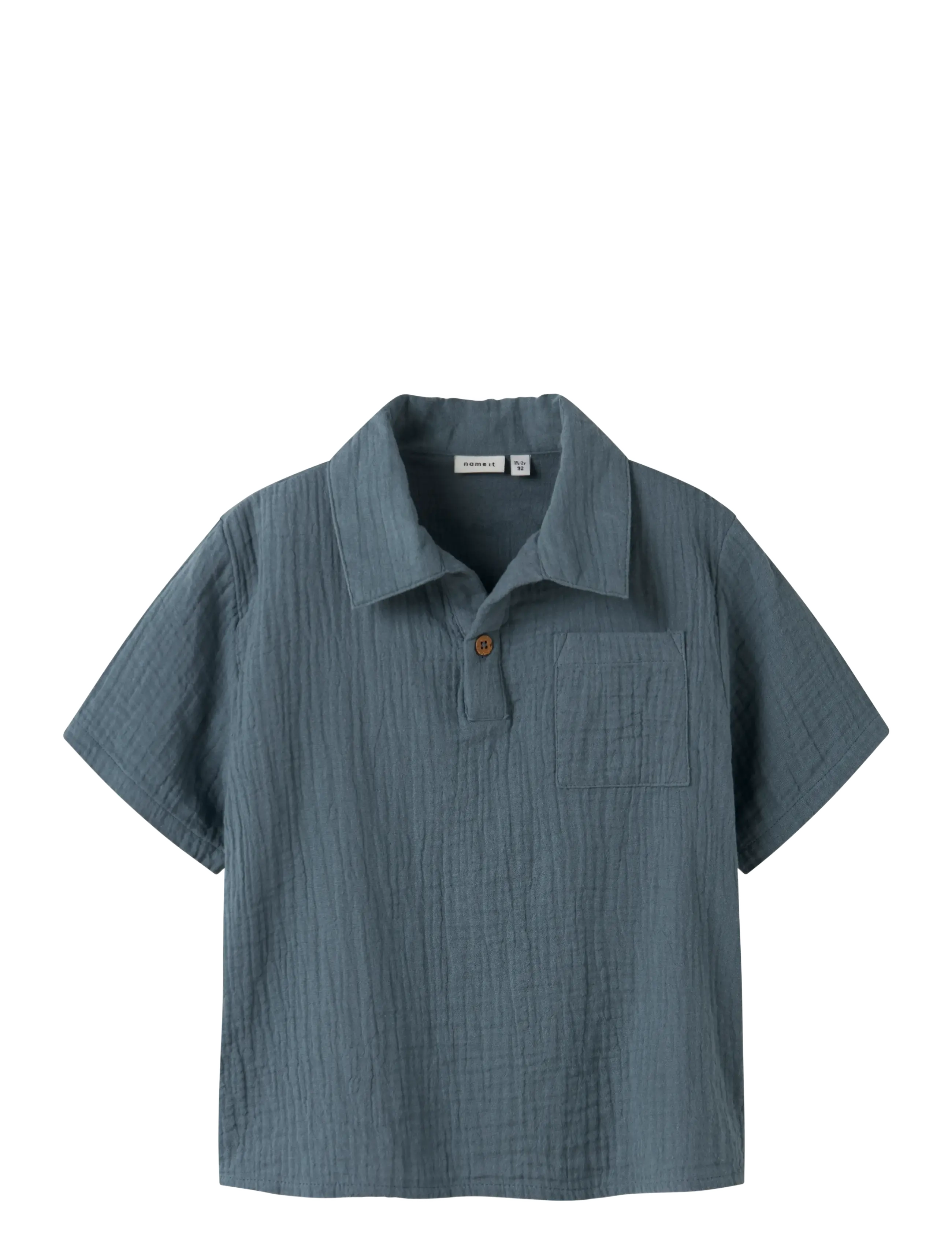 name it NMMHEFIN NREG SS SHIRT - Overdele - BLUE MIRAGE / blue