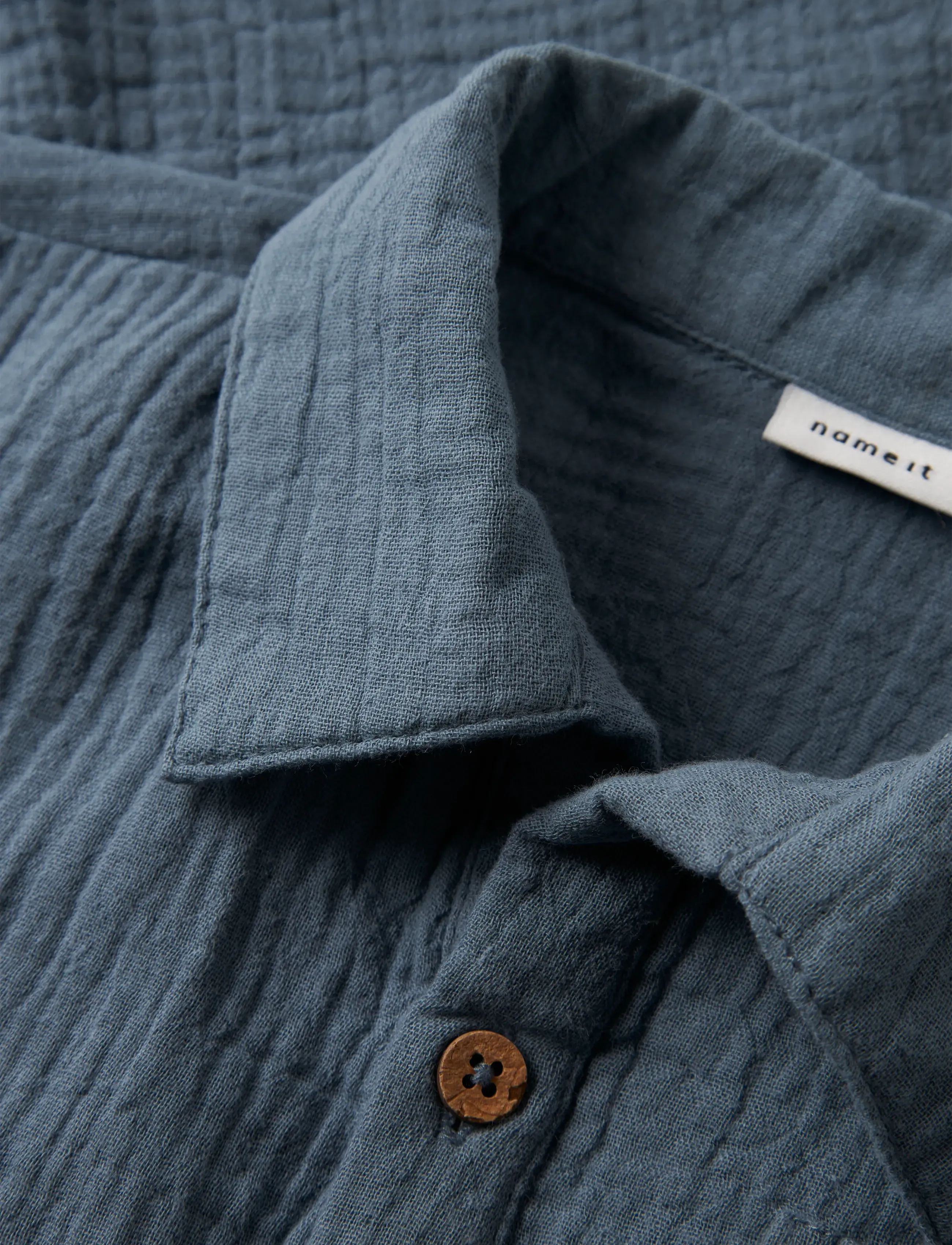 name it - NMMHEFIN NREG SS SHIRT - kurzärmlige hemden - blue mirage - 3